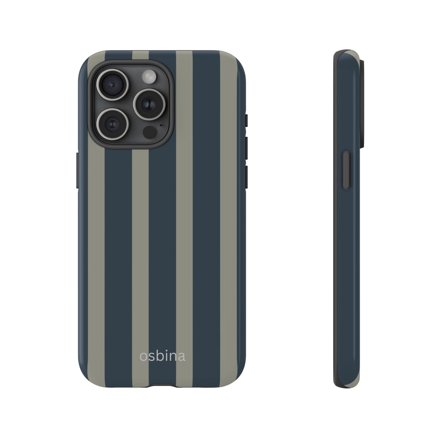 osbina | Grayhaven Navy & Gray Sophisticated Phone Case | Modern Muse Collection