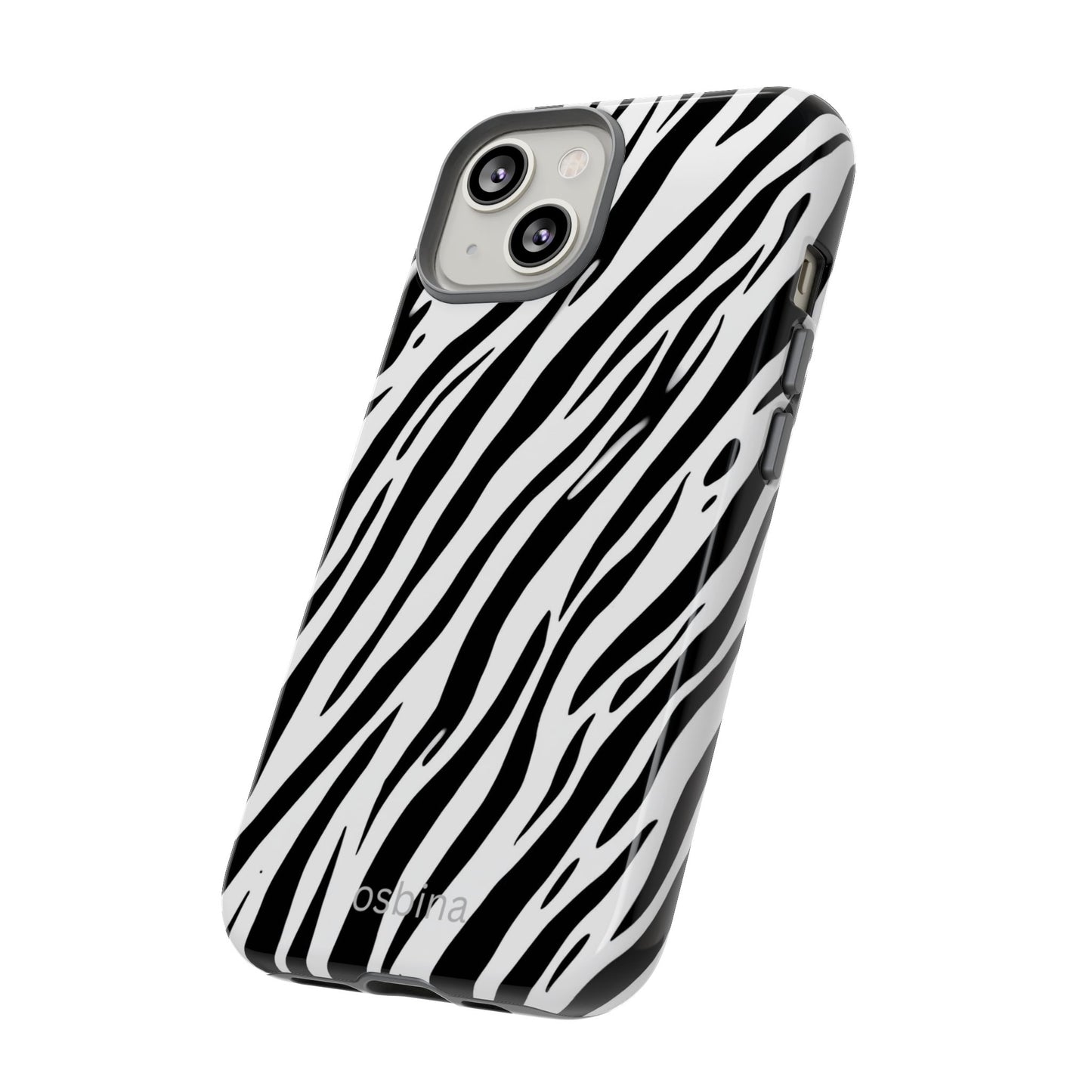 osbina | The Bengal Bold Stripe Case in White + Black | The Season Collective