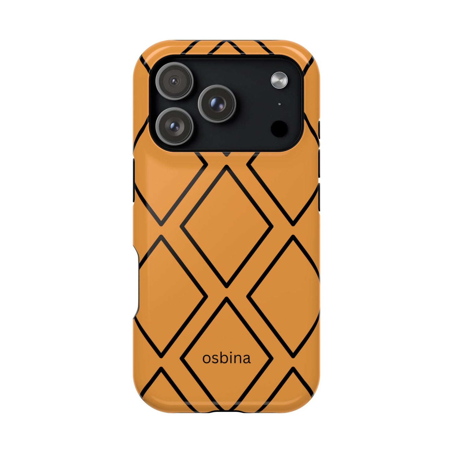 osbina | MagSafe Compatible for iPhone | Diamonds Are Your Phone’s Best Friend — The Orange + Black Diamond Case | The Season Collective
