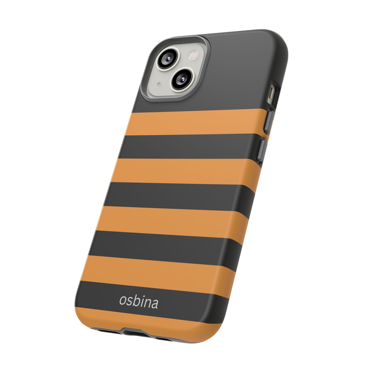 osbina | The Horizon Stripe Case in Black + Orange | The Season Collective