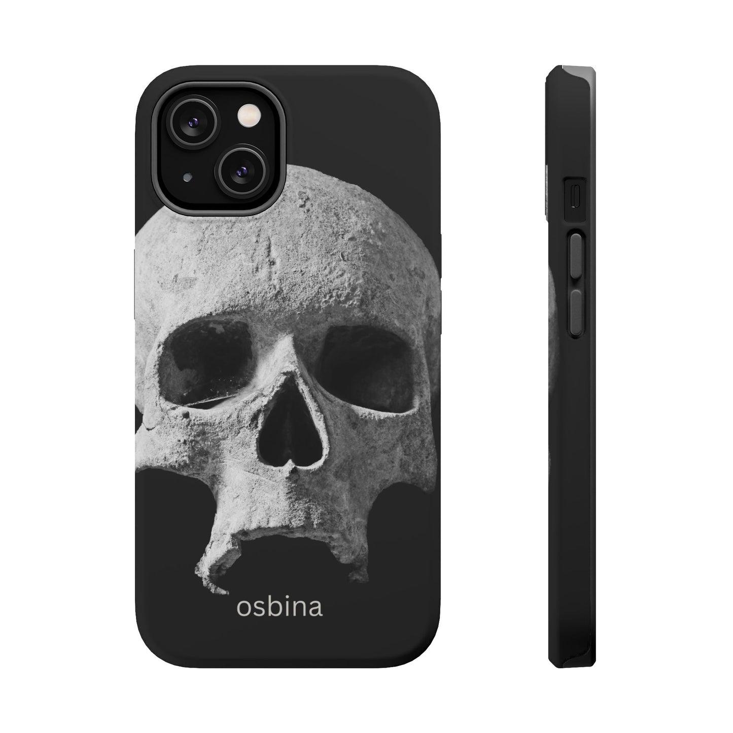 osbina | MagSafe compatible for iPhone | White Skull Phone Case | Season Collective Collection