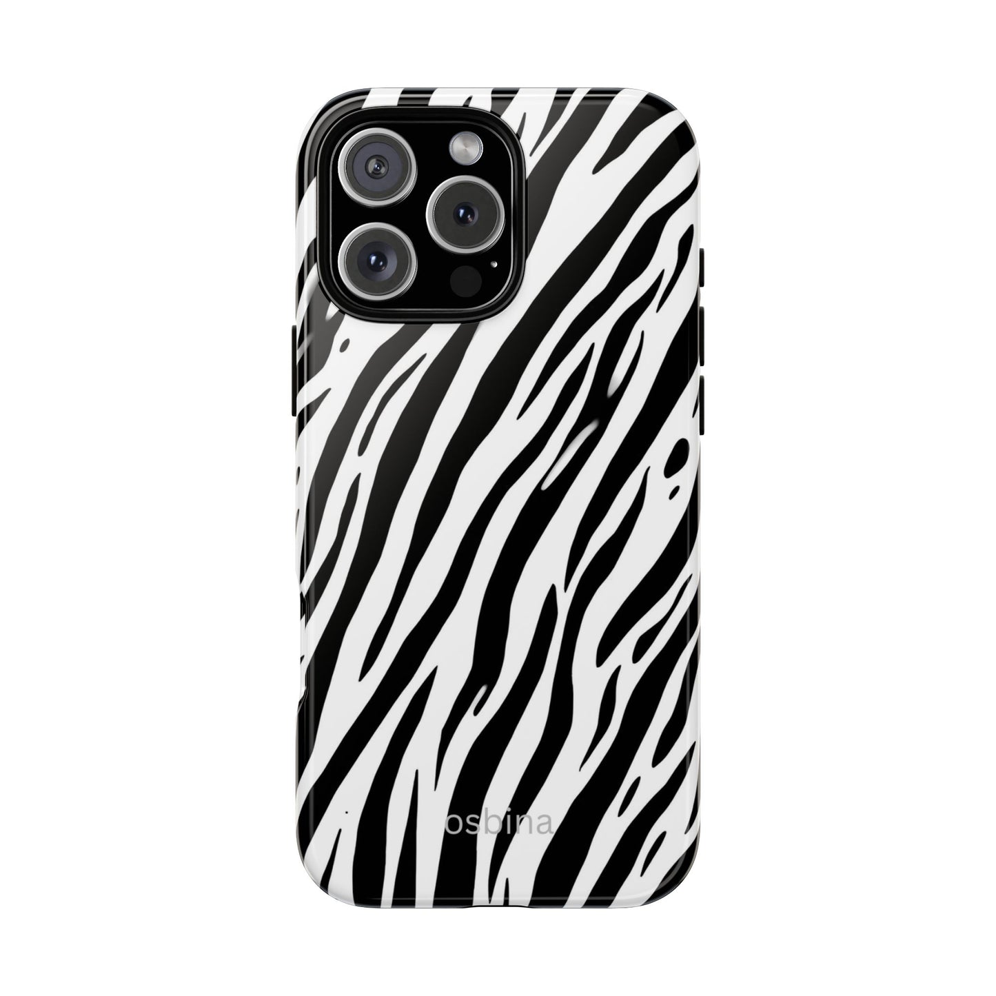 osbina | The Bengal Bold Stripe Case in White + Black | The Season Collective