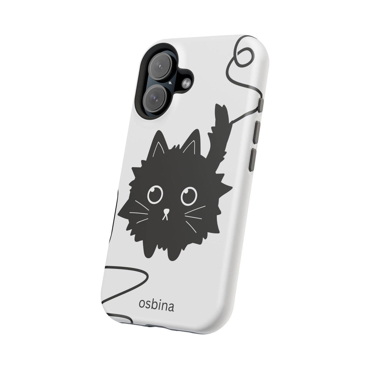 osbina | MagSafe compatible for iPhone | Midnight Couture Cat Phone Case | Season Collective Collection