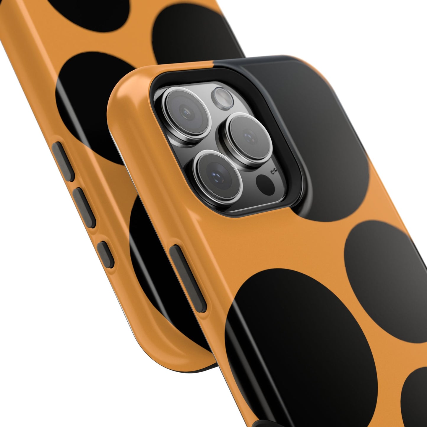 osbina | MagSafe Compatible for iPhone | The Bubble Statement Case in Orange + Black | The Season Collective