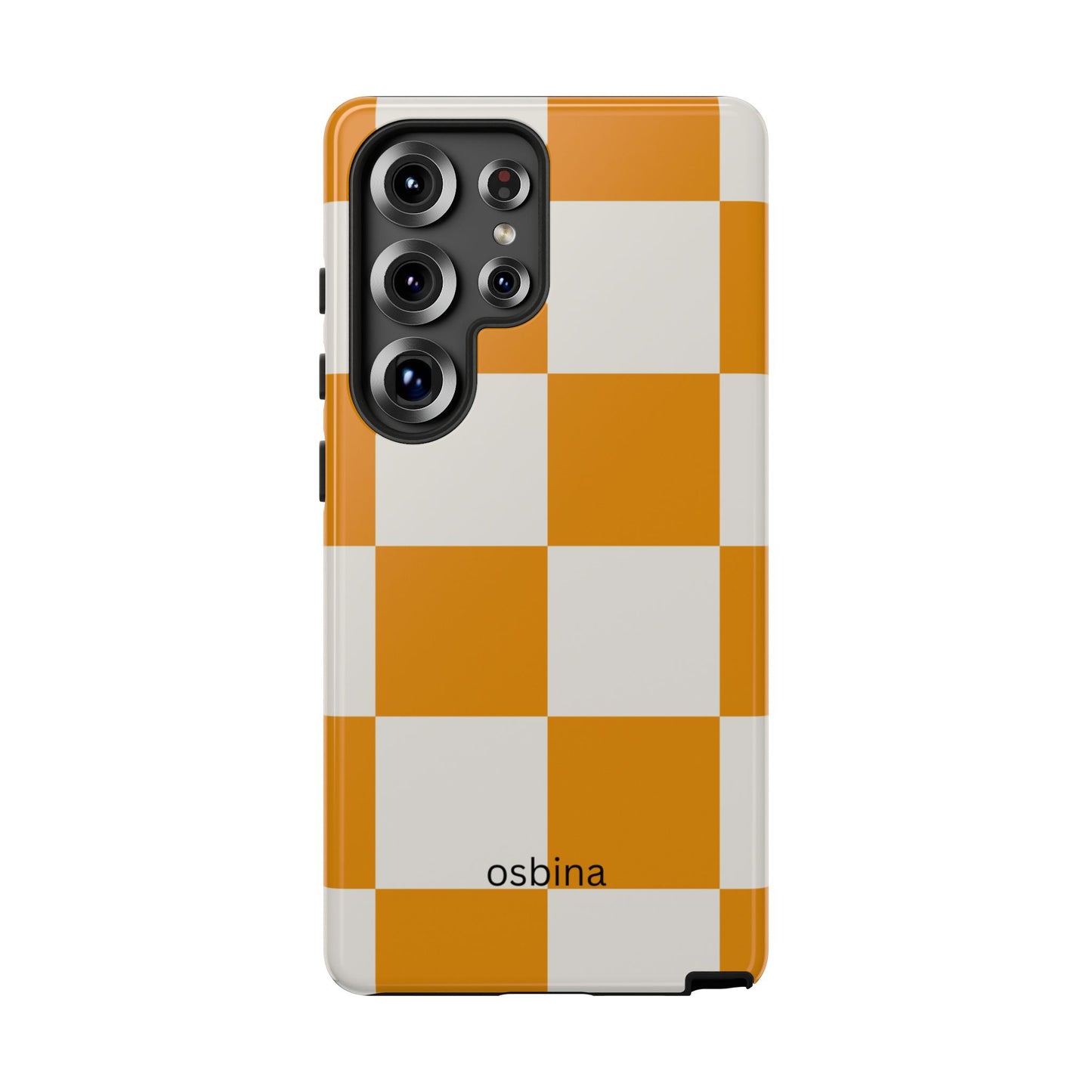 osbina | Check You Out — The Orange + White Check Case | The Season Collective