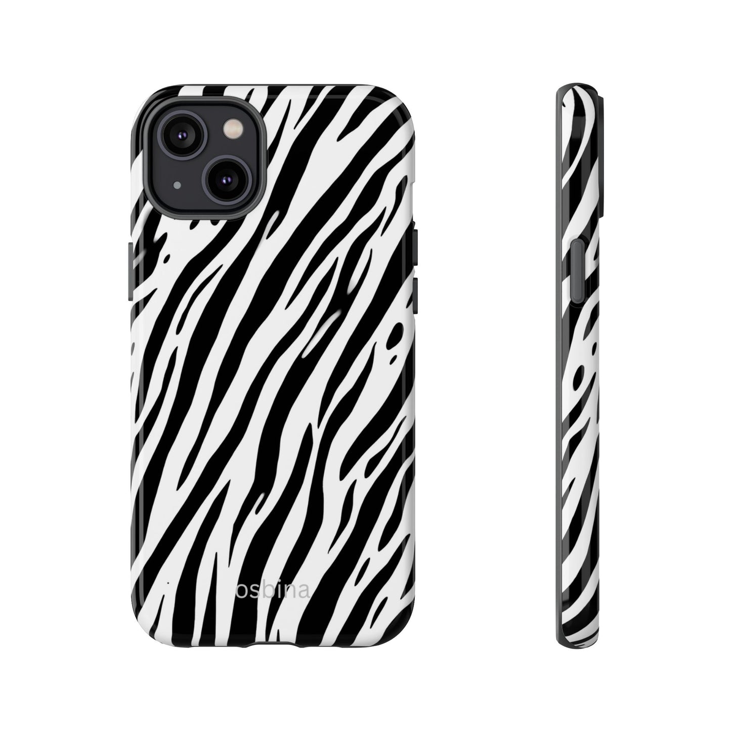 osbina | The Bengal Bold Stripe Case in White + Black | The Season Collective