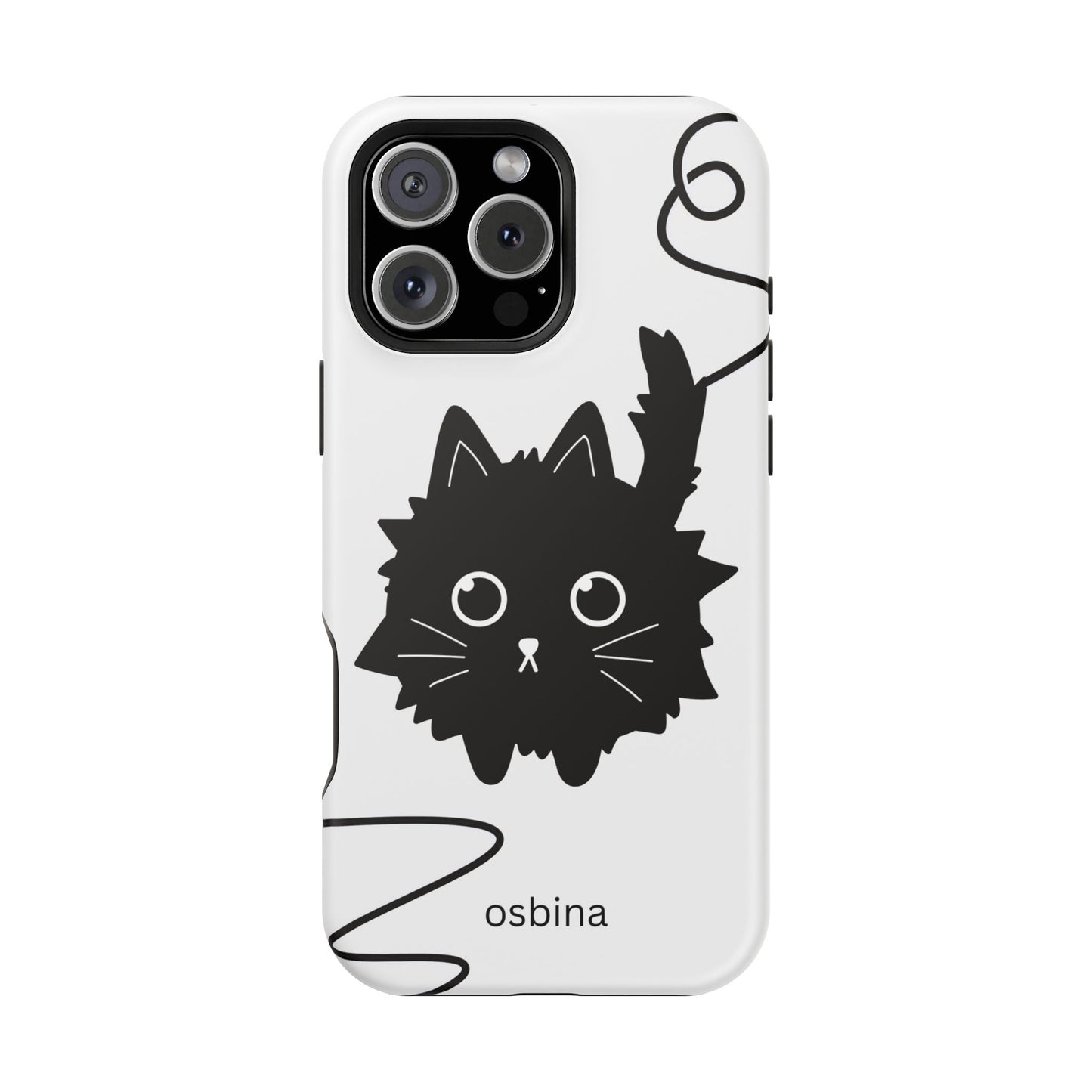 osbina | MagSafe compatible for iPhone | Midnight Couture Cat Phone Case | Season Collective Collection