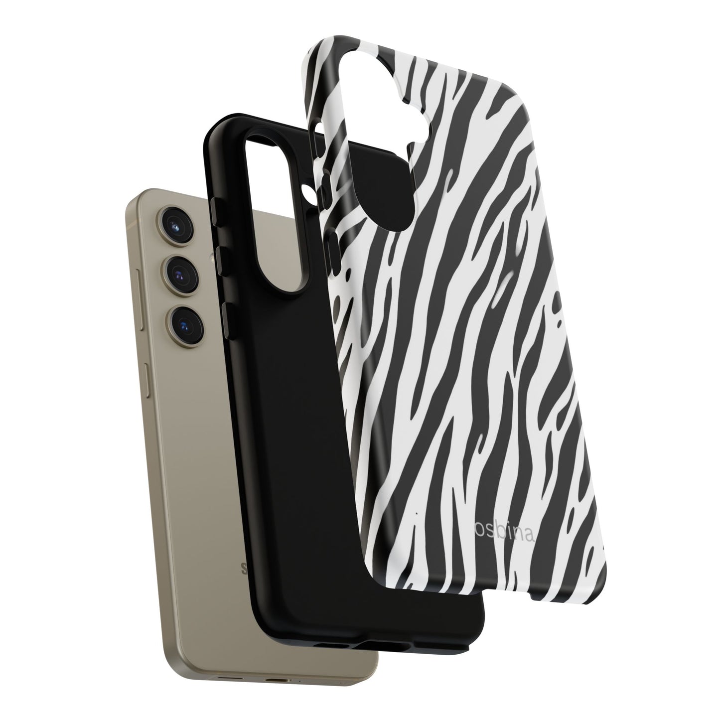 osbina | The Bengal Bold Stripe Case in White + Black | The Season Collective