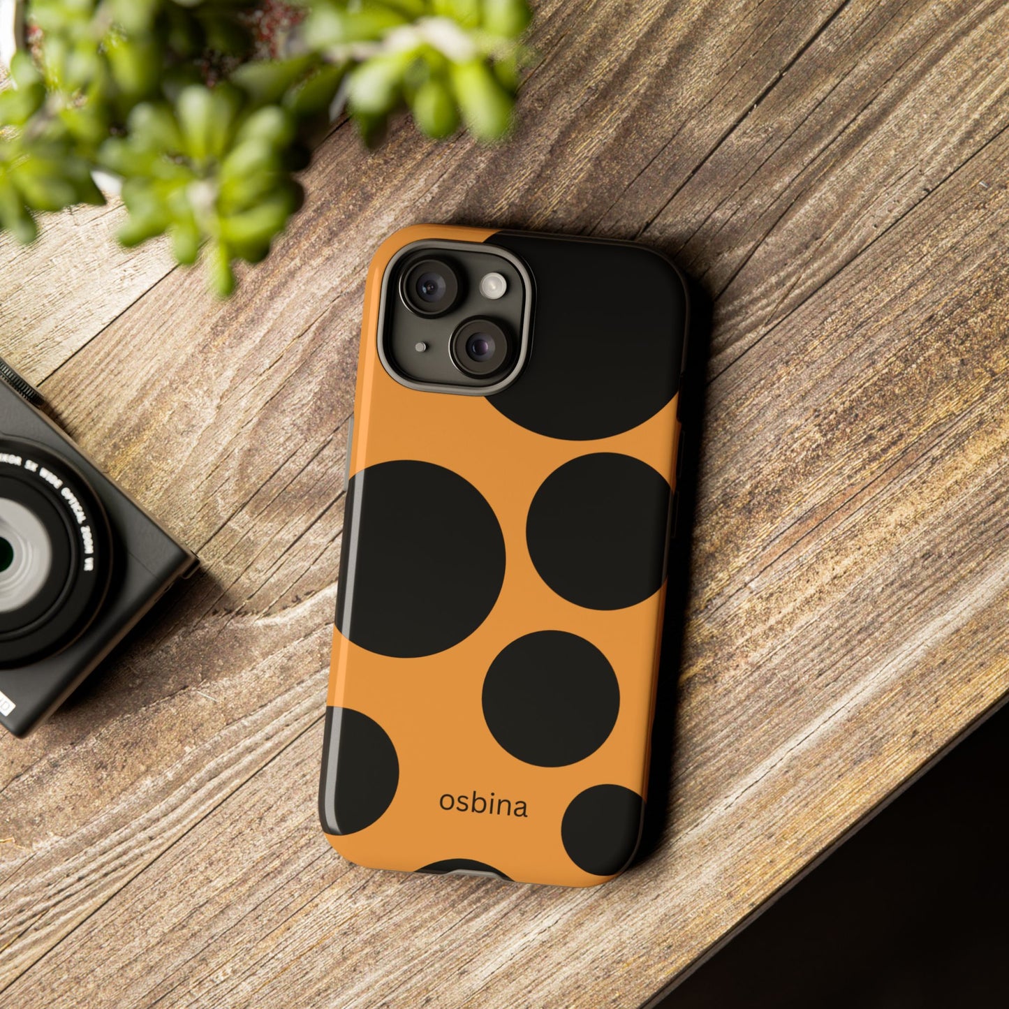 osbina | The Bubble Statement Case in Orange + Black | The Season Collective