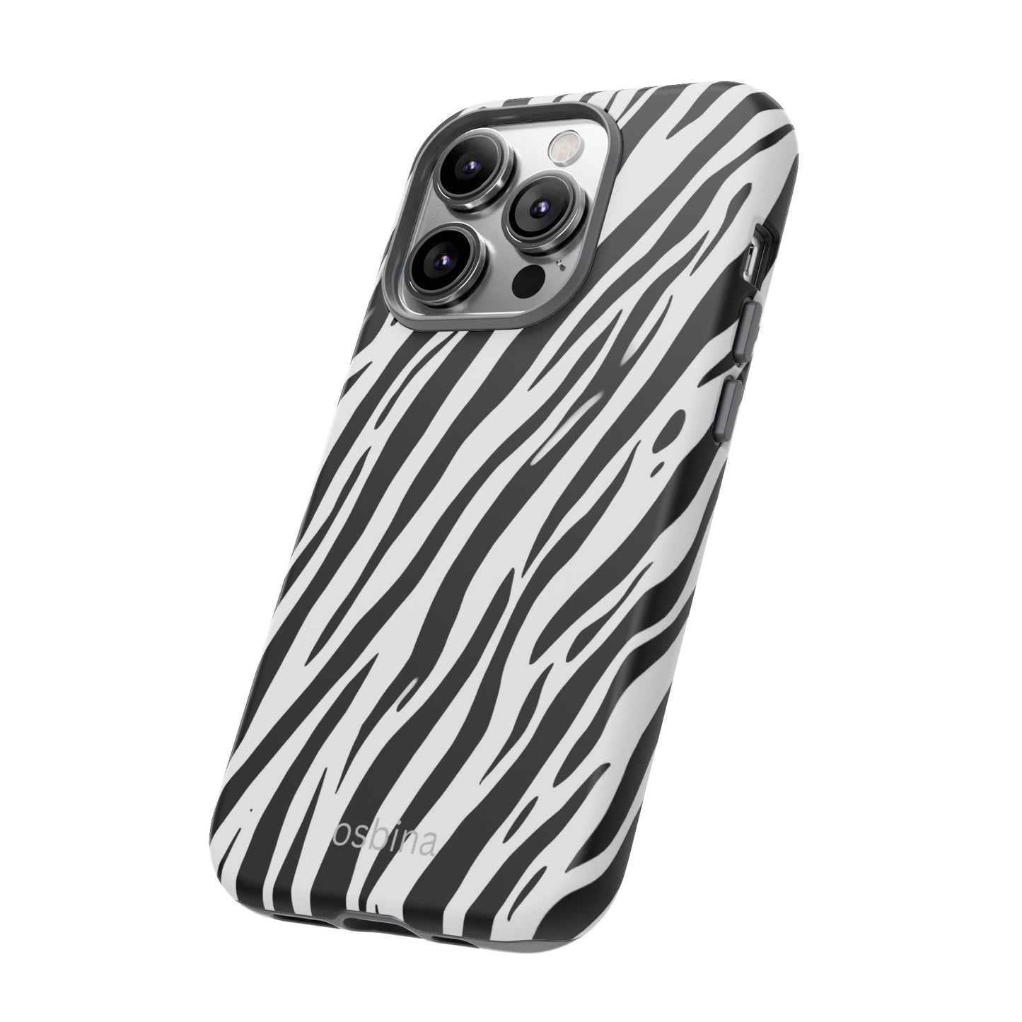 osbina | The Bengal Bold Stripe Case in White + Black | The Season Collective