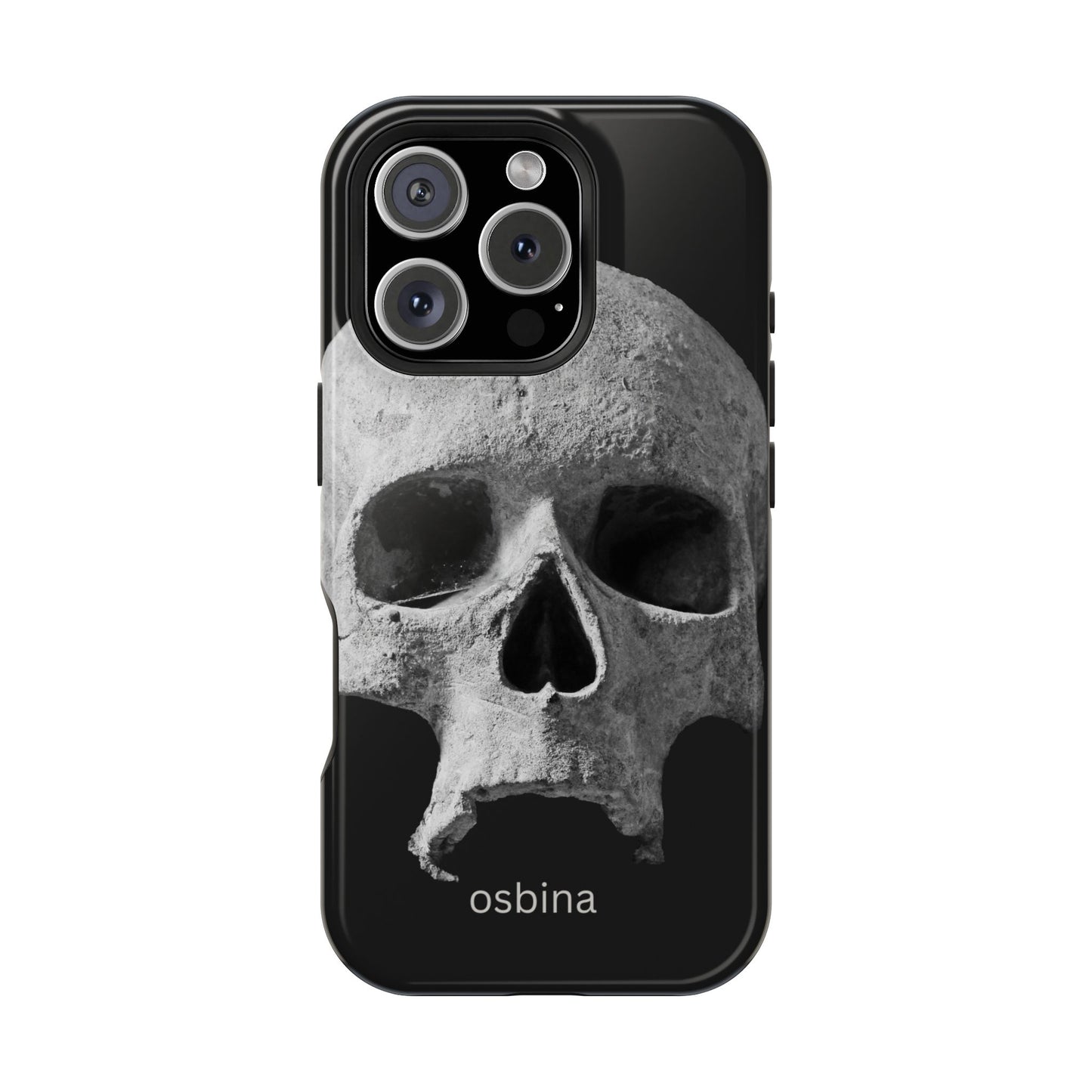 osbina | MagSafe compatible for iPhone | White Skull Phone Case | Season Collective Collection
