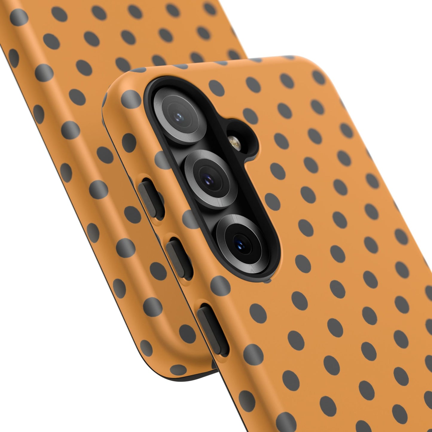osbina | Spot On Chic — The Orange + Black Polka Dot Case | The Season Collective