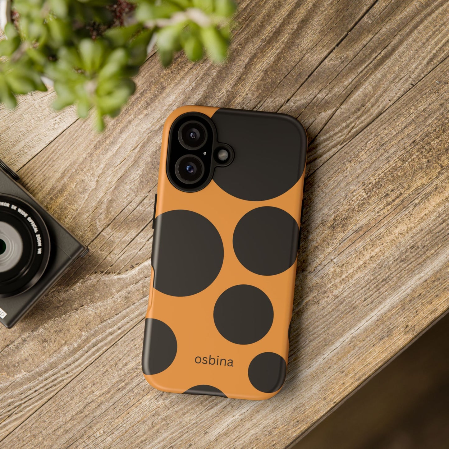 osbina | The Bubble Statement Case in Orange + Black | The Season Collective