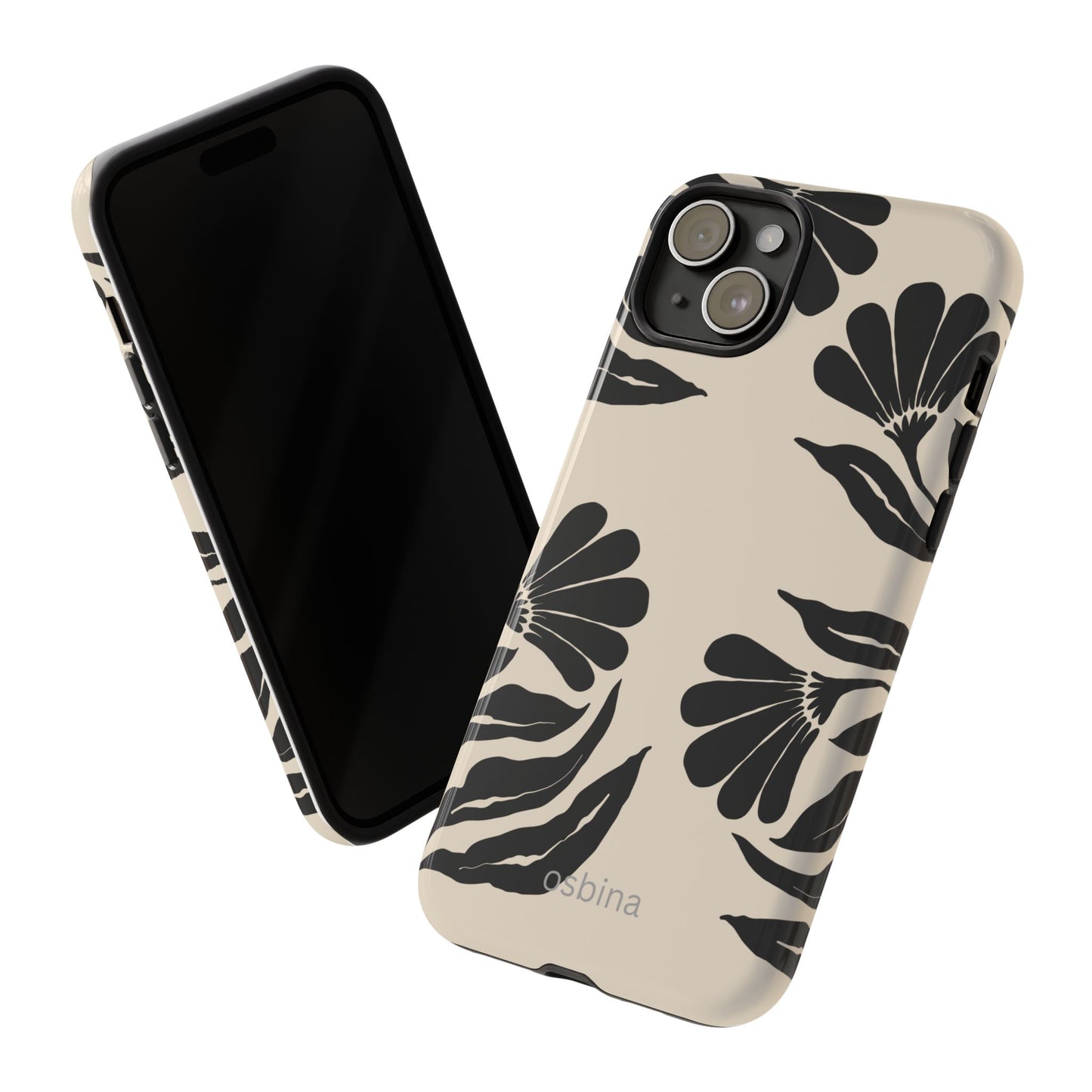 osbina | Obsidian Bloom Flower Phone Case | Modern Muse Collection