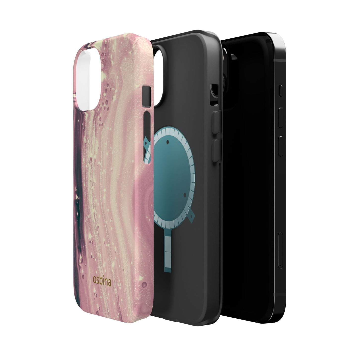 osbina | MagSafe compatible for iPhone | The Amethyst Glow Phone Case | Modern Muse Collection