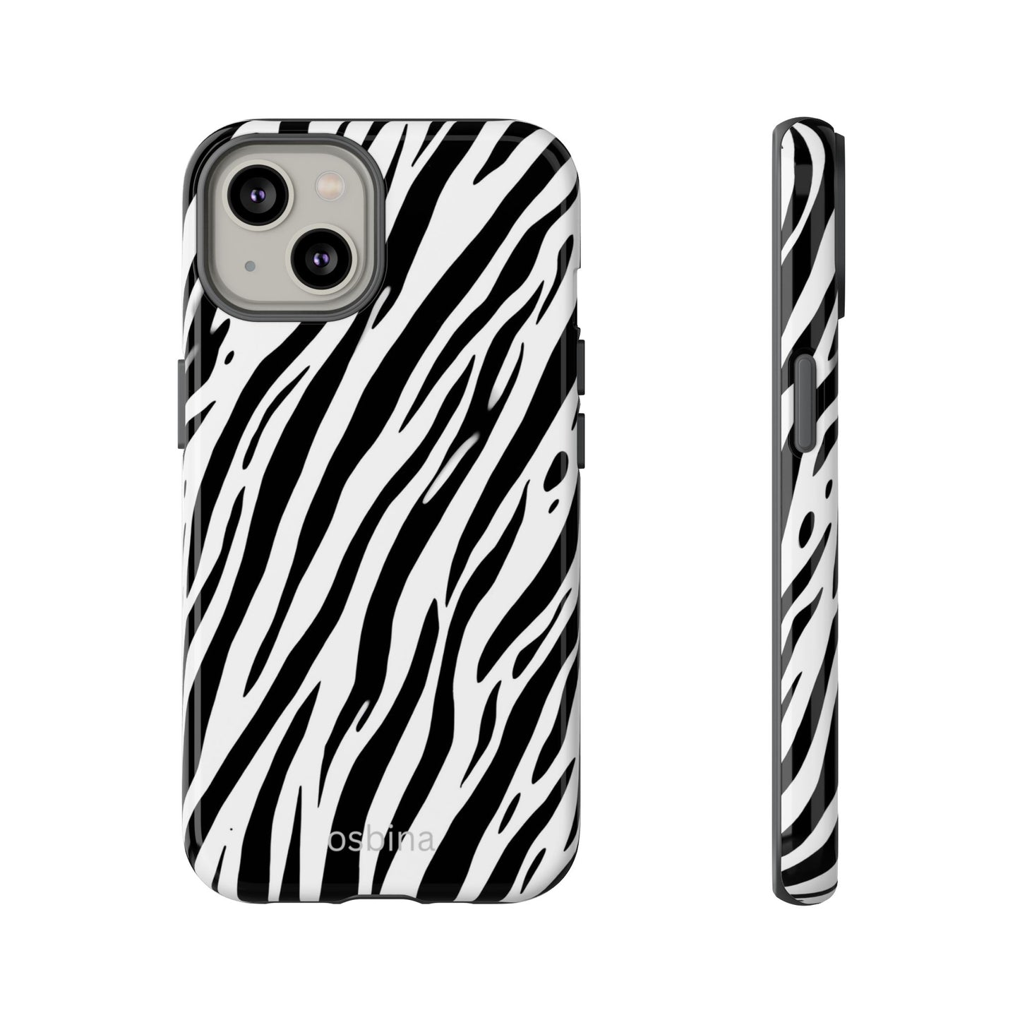 osbina | The Bengal Bold Stripe Case in White + Black | The Season Collective
