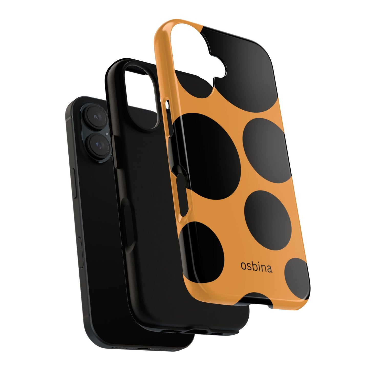 osbina | The Bubble Statement Case in Orange + Black | The Season Collective