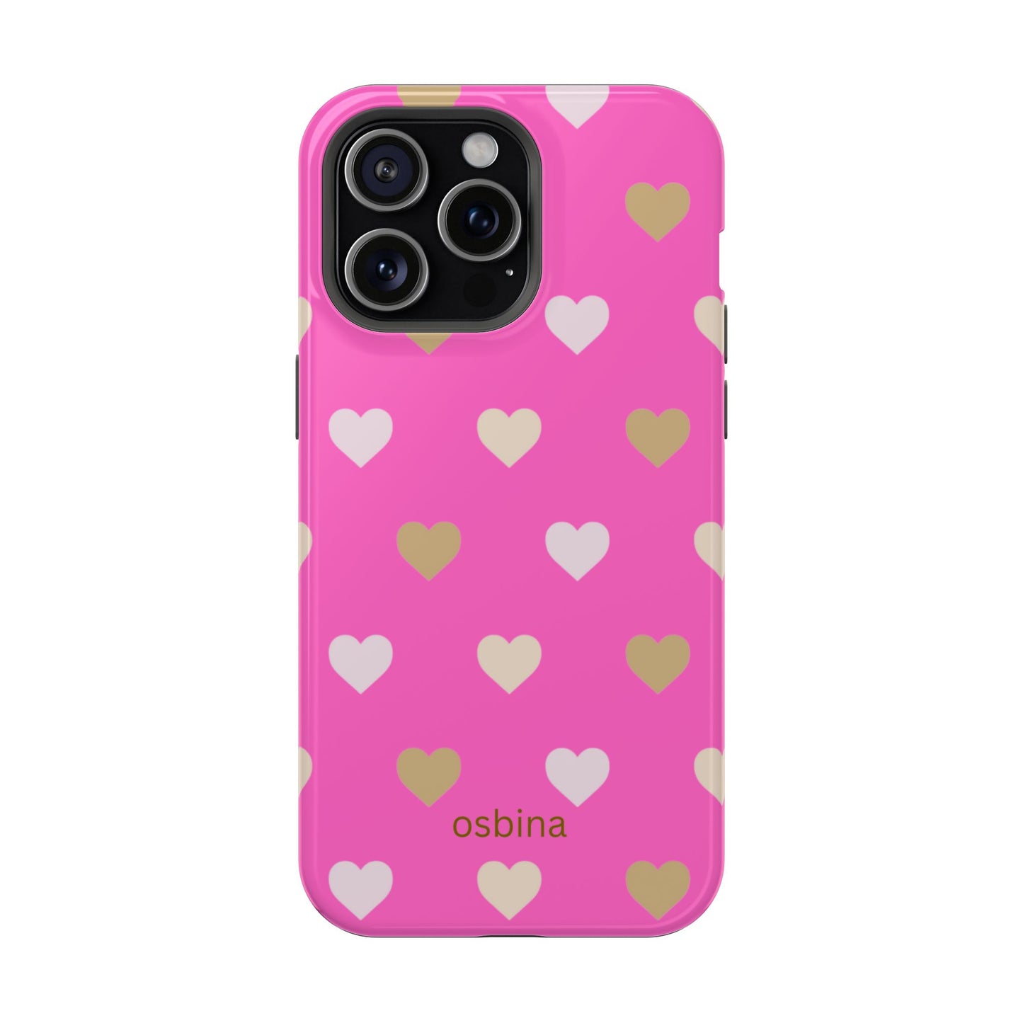 osbina | MagSafe compatible for iPhone | The Golden Hour Hearts Case | YAYOU Collection Supporting Shine Like Sable