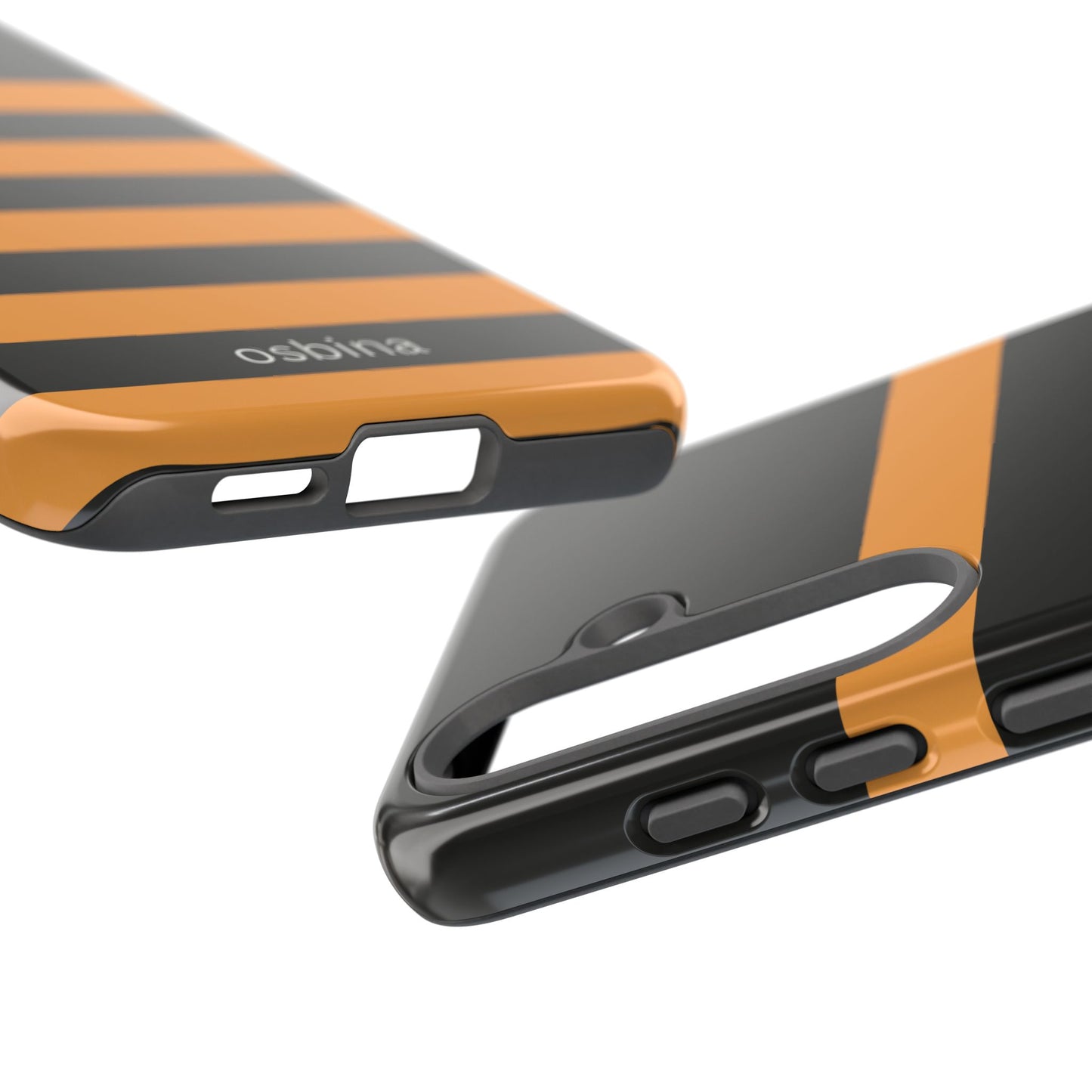 osbina | The Horizon Stripe Case in Black + Orange | The Season Collective