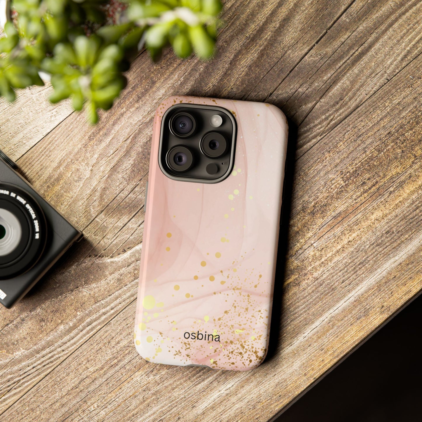 osbina | Pink Chic Stardust Cloud Phone Case | Modern Muse Collection