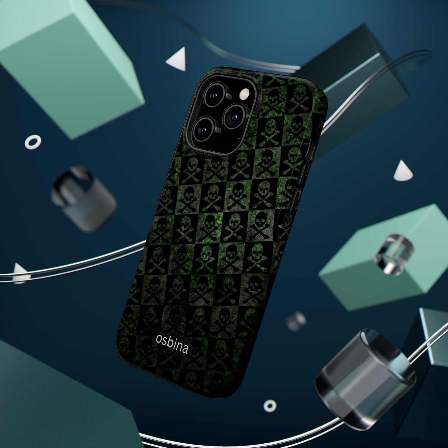 osbina | MagSafe compatible for iPhone | Skull & Crossbones Phone Case | Season Collective Collection