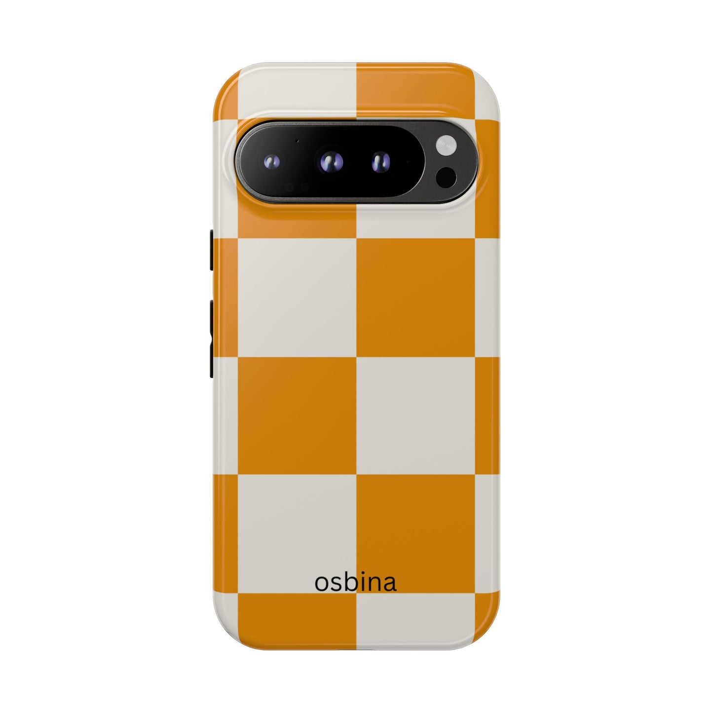 osbina | Check You Out — The Orange + White Check Case | The Season Collective