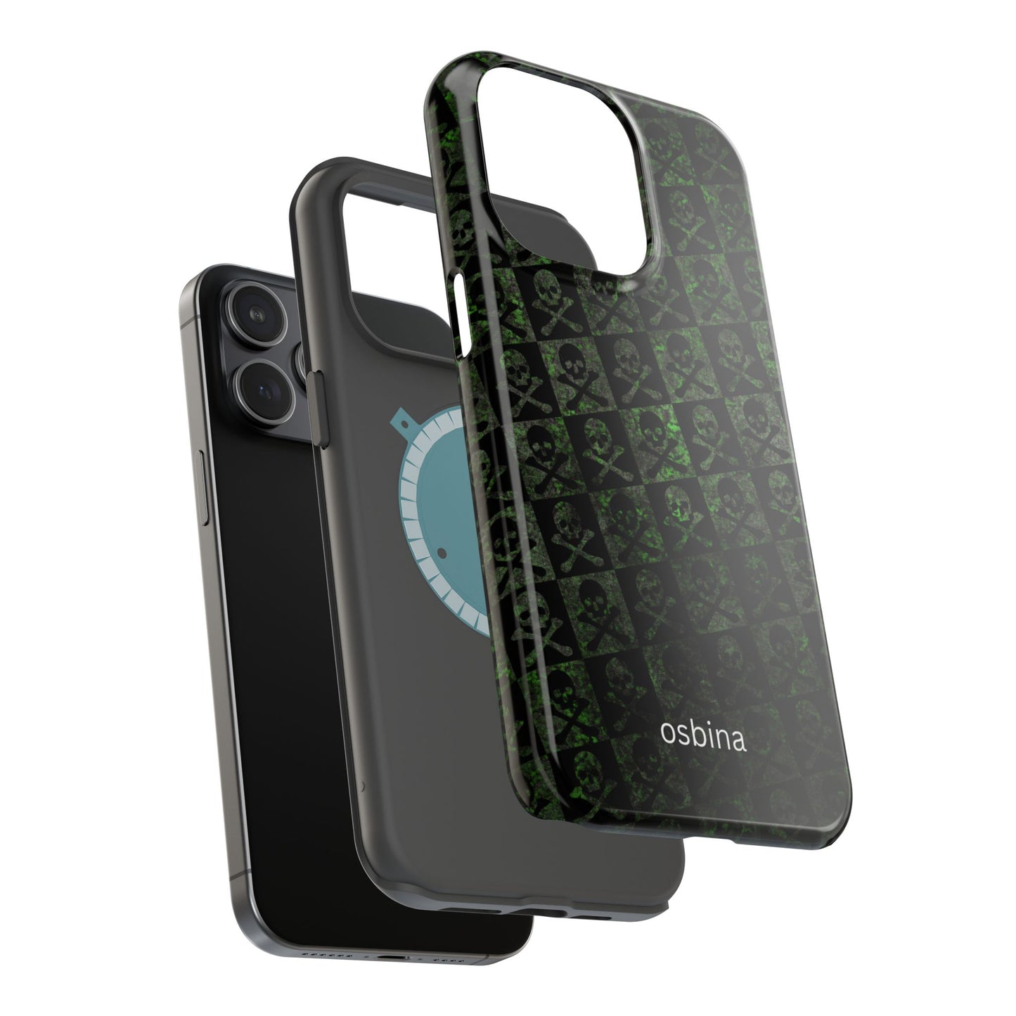 osbina | MagSafe compatible for iPhone | Skull & Crossbones Phone Case | Season Collective Collection