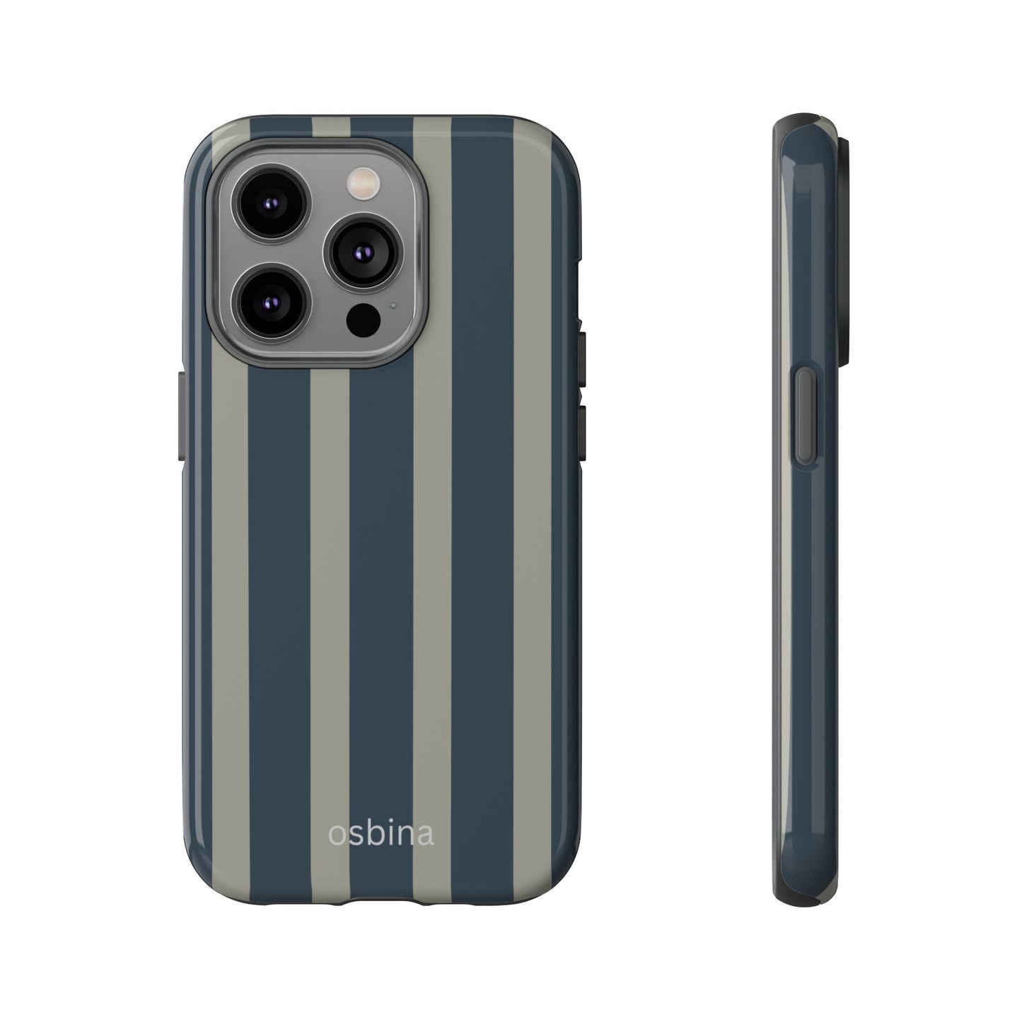 osbina | Grayhaven Navy & Gray Sophisticated Phone Case | Modern Muse Collection