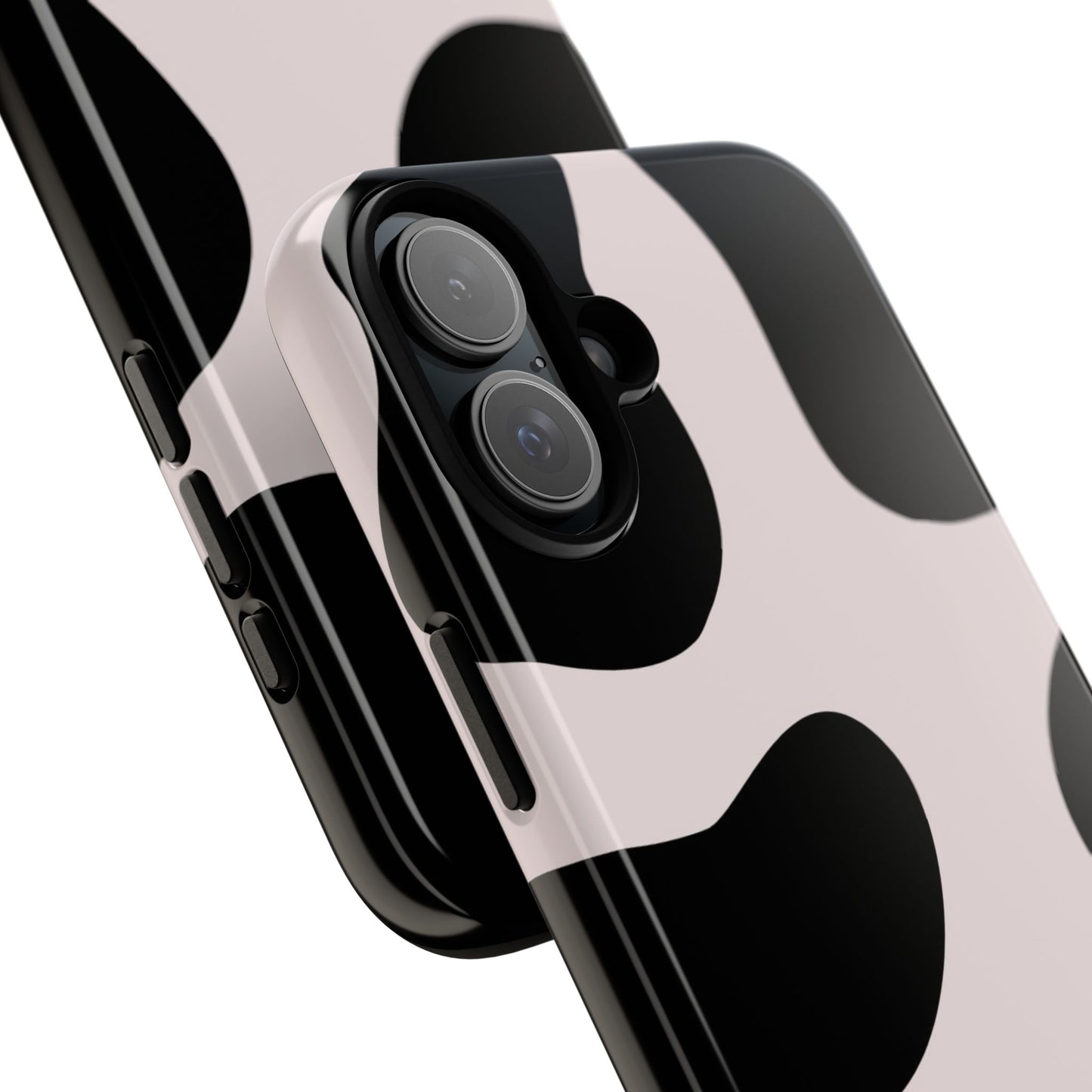 osbina | Prairie Chic Pink & Black Cow Print Phone Case | Modern Muse Collection