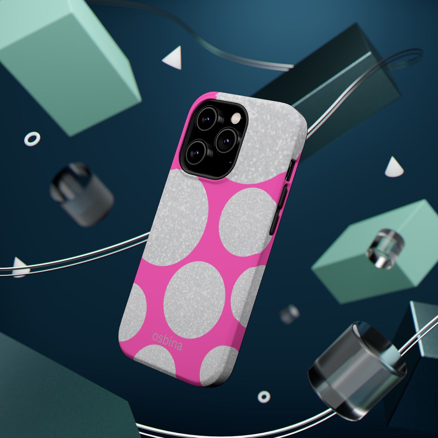 osbina | MagSafe compatible for iPhone | The Sparkling Bubbles Case | YAYOU Collection Supporting Shine Like Sable