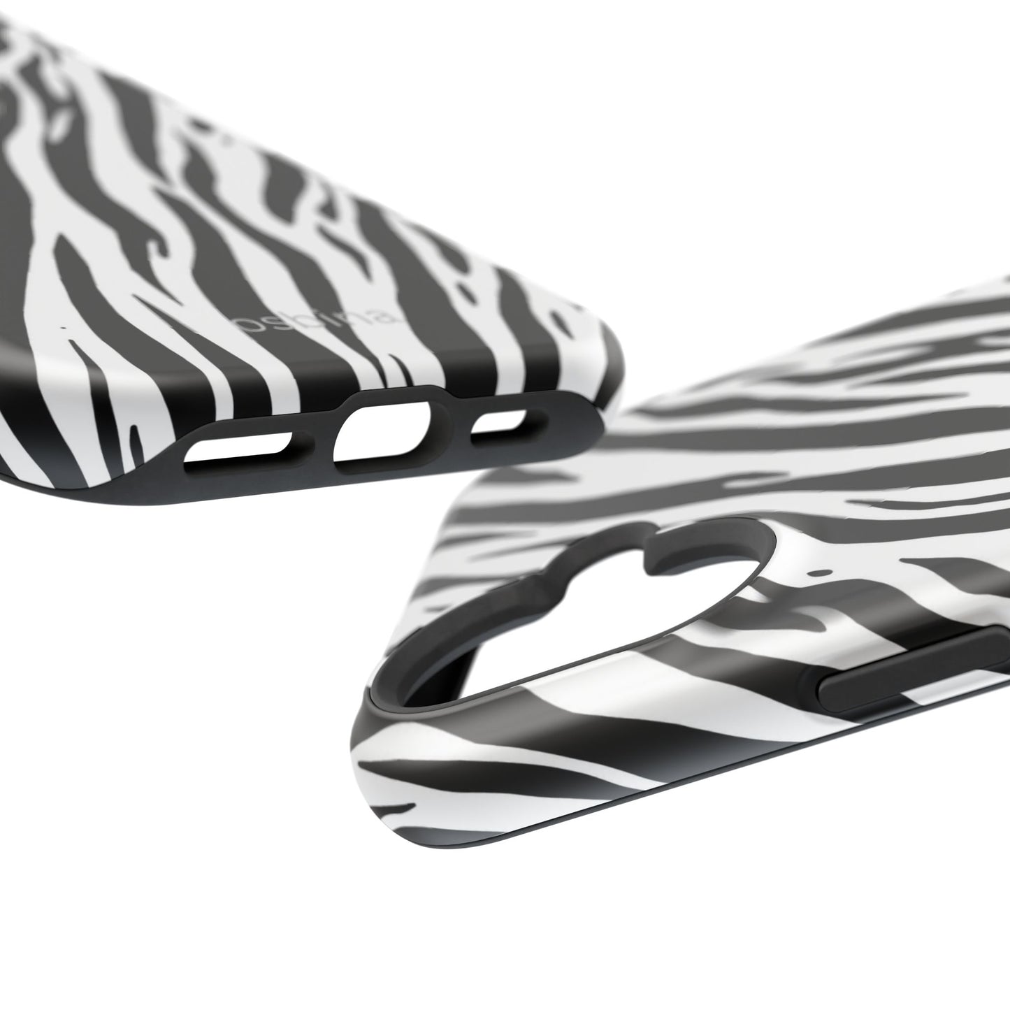 osbina | MagSafe Compatible for iPhone | The Bengal Bold Stripe Case in White + Black | The Season Collective