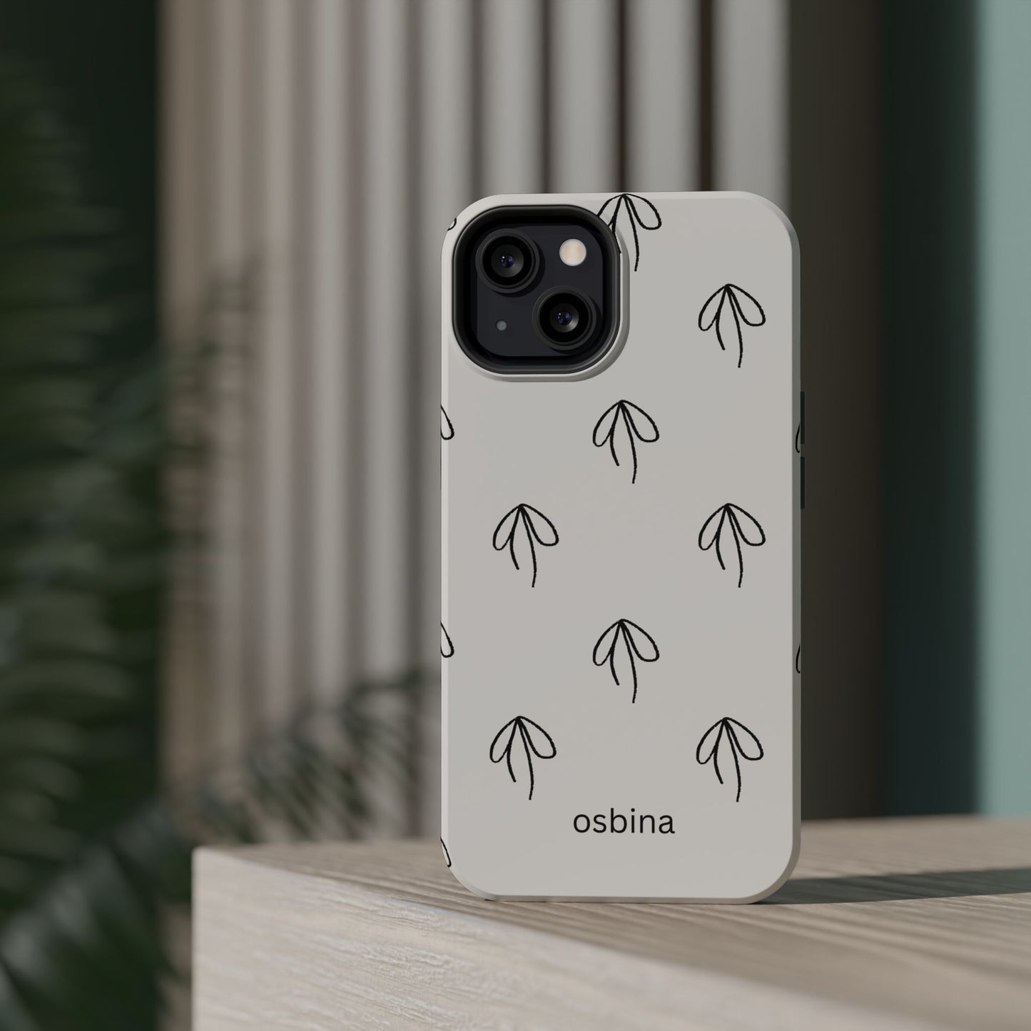 osbina | MagSafe compatible for iPhone | Linéa Flora Minimalistic Flower Phone Case | Modern Muse Collection