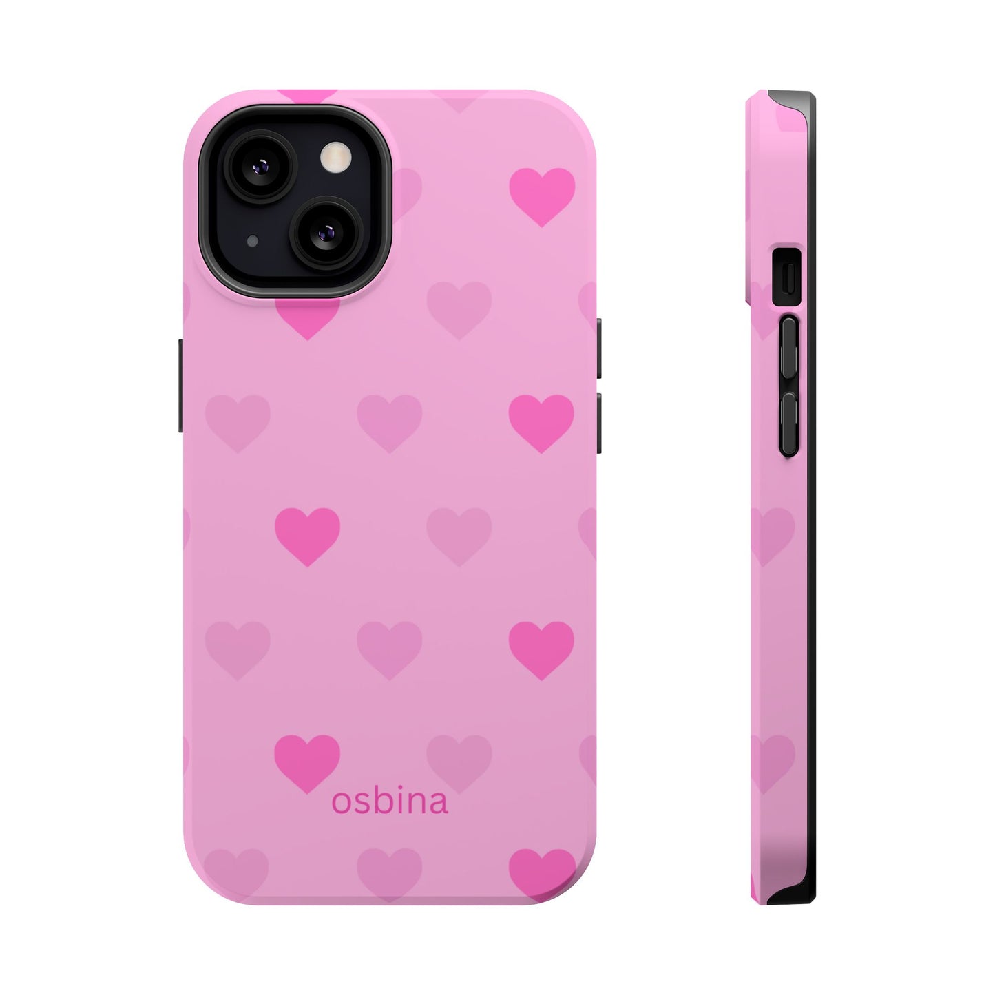 osbina | MagSafe compatible for iPhone | The Blushing Hearts Case | YAYOU Collection Supporting Shine Like Sable