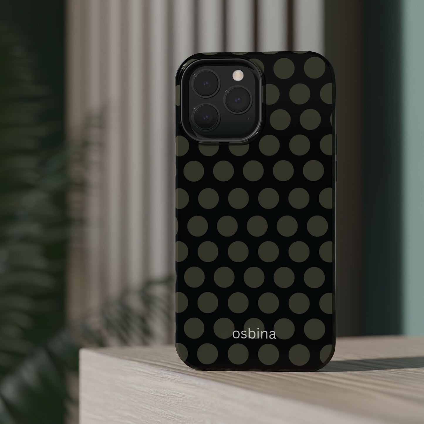 osbina | MagSafe compatible for iPhone | Onyx Chic Phone Case | Modern Muse Collection