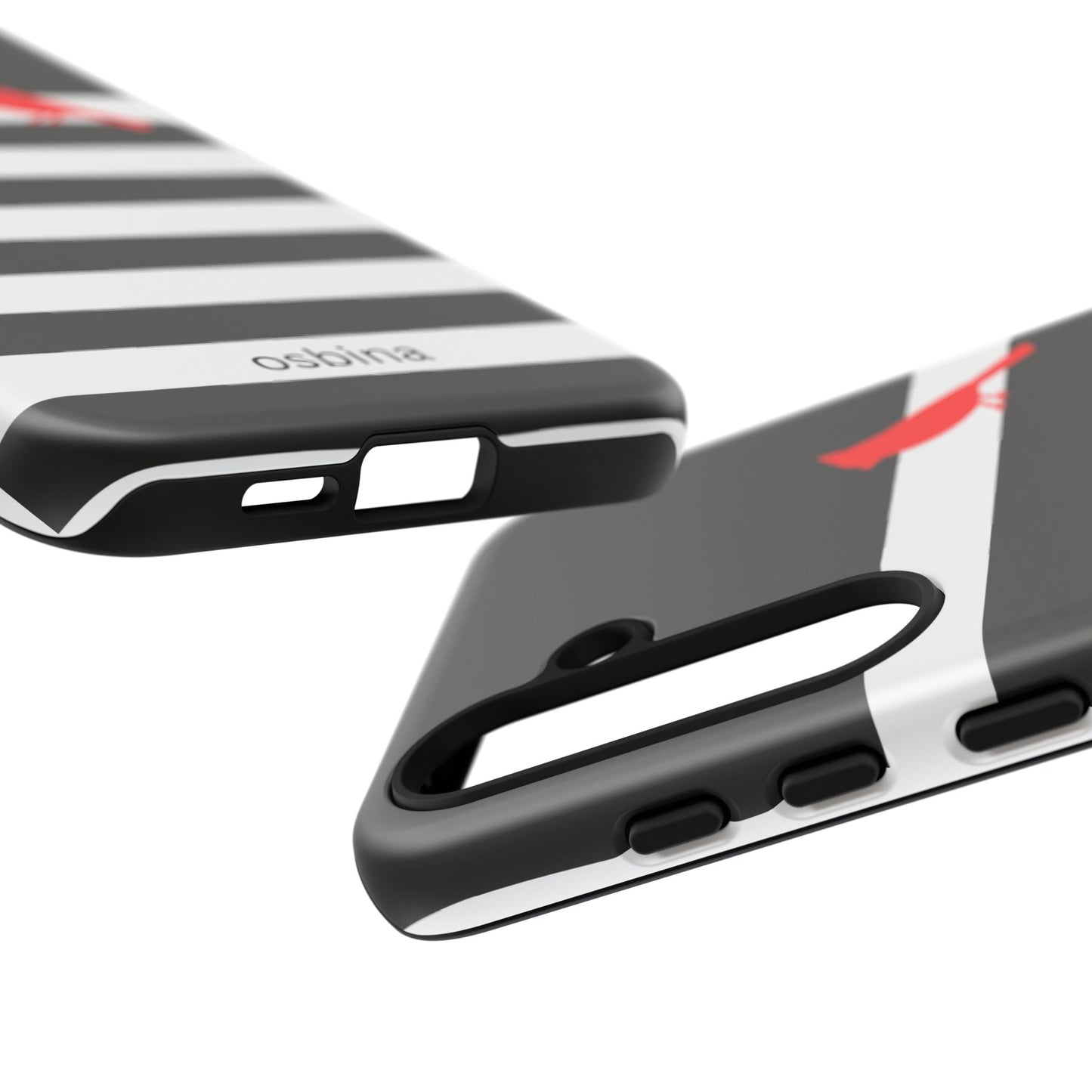 osbina | Redbird Edition Thinking of You Phone Case Black & White Stripe | Inspired By Collection