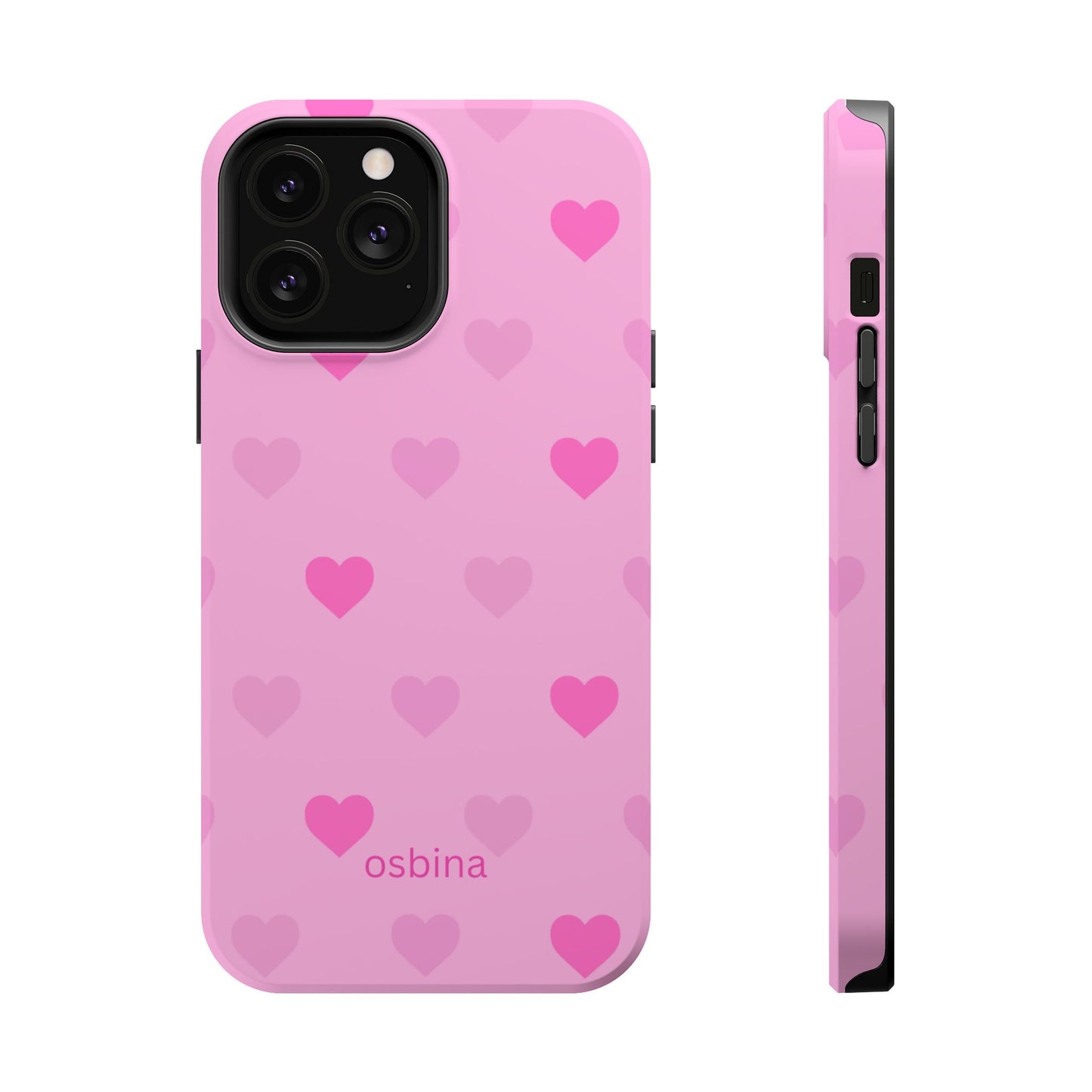 osbina | MagSafe compatible for iPhone | The Blushing Hearts Case | YAYOU Collection Supporting Shine Like Sable