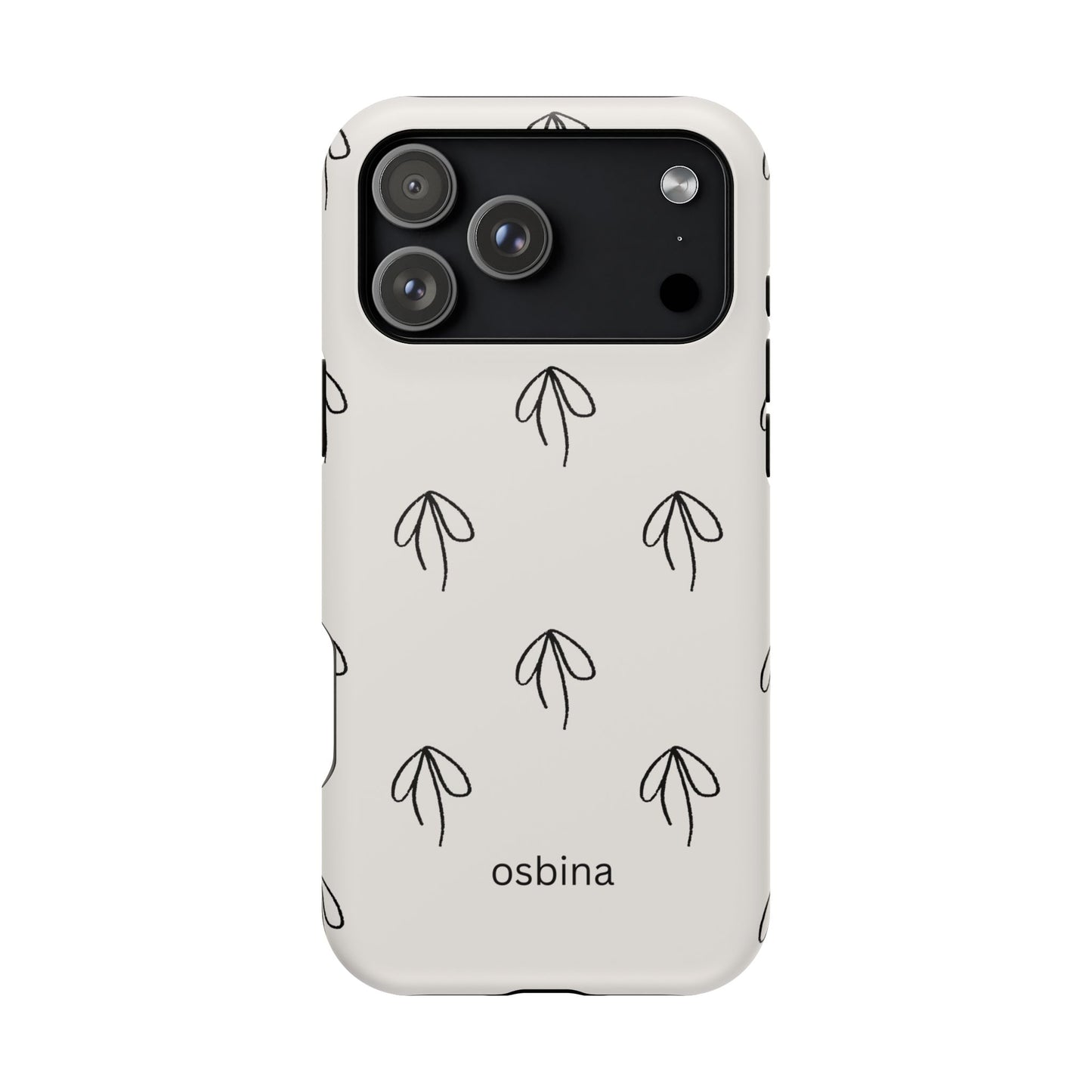 osbina | MagSafe compatible for iPhone | Linéa Flora Minimalistic Flower Phone Case | Modern Muse Collection