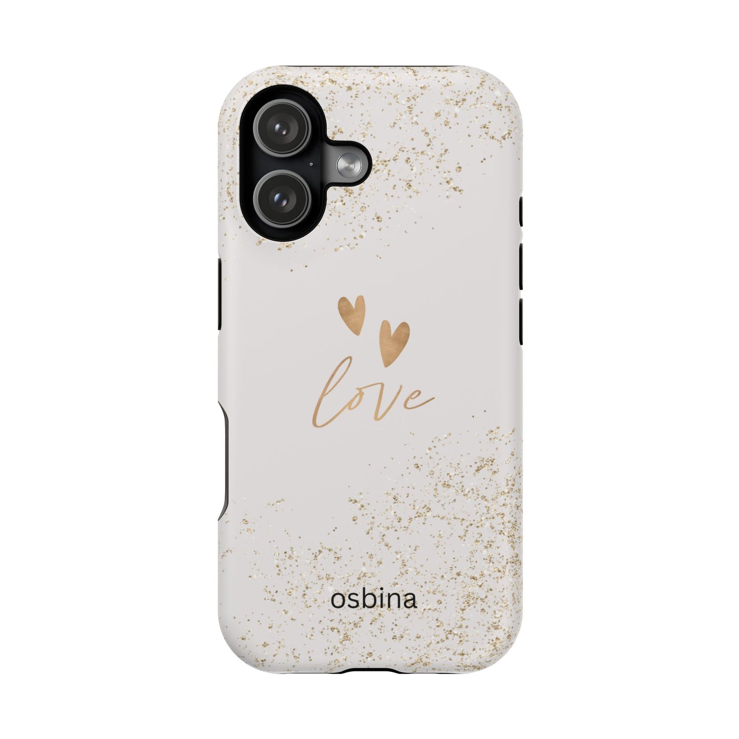 osbina | MagSafe compatible for iPhone | Golden Amour Phone Case | Modern Muse Collection