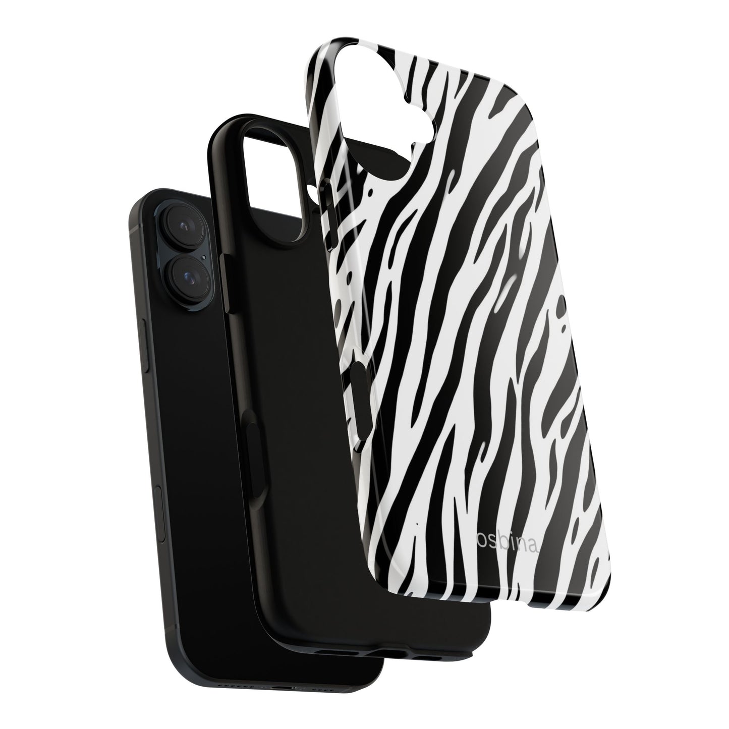 osbina | The Bengal Bold Stripe Case in White + Black | The Season Collective