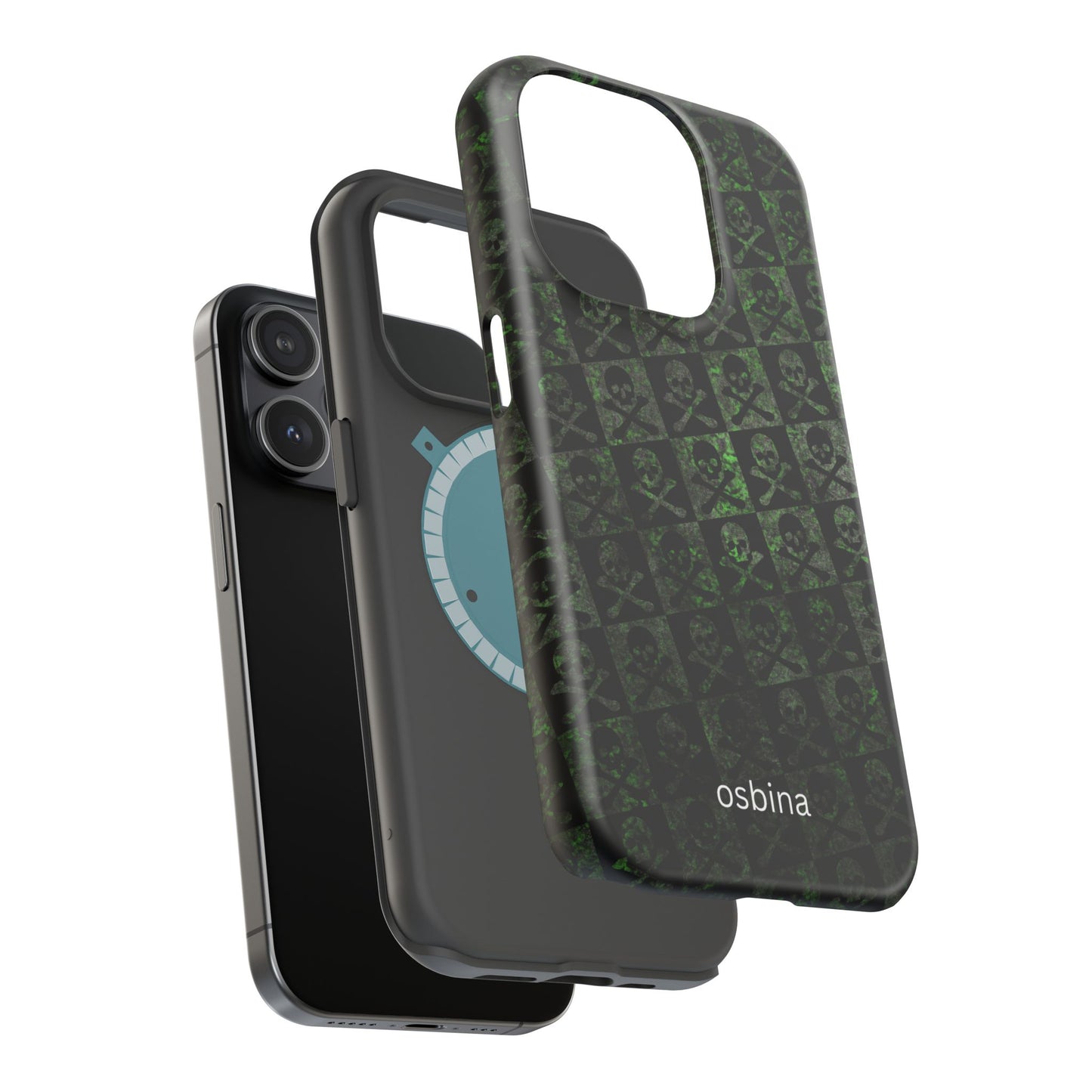 osbina | MagSafe compatible for iPhone | Skull & Crossbones Phone Case | Season Collective Collection