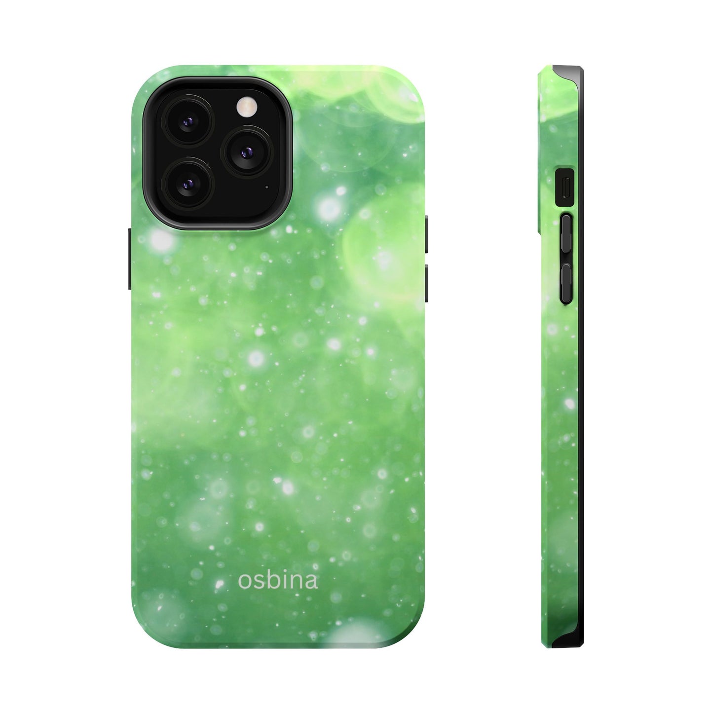 osbina | MagSafe compatible for iPhone | Verdant Bubbles Phone Case | Color Edit Collection