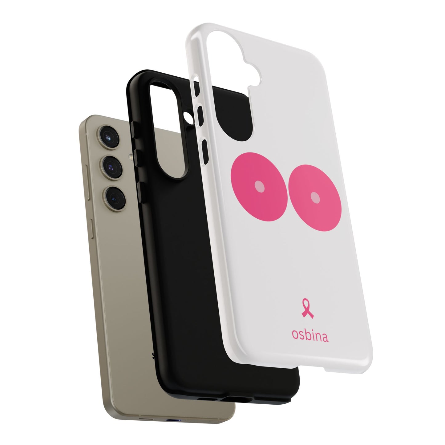 osbina | Limited Edition The Check Your Tatas Case in Light Pink + Soft Pink + Hot Pink | The Pink October Collection | Inspired By