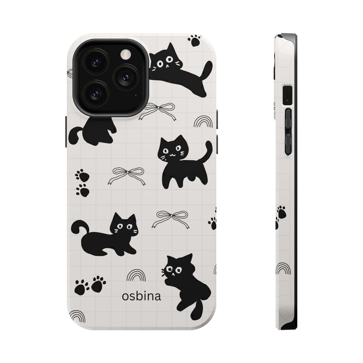 osbina | MagSafe compatible for iPhone | Meow Mode Cat Phone Case | The Season Collective