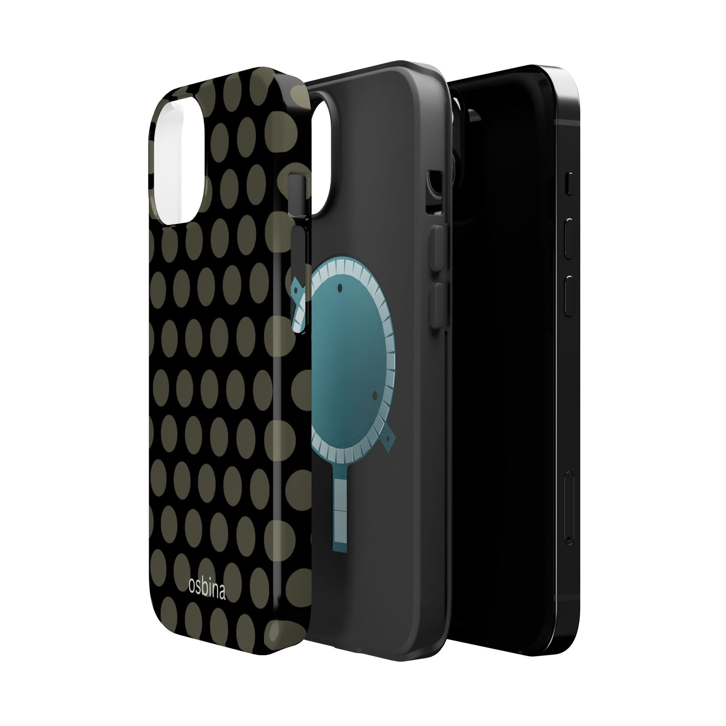 osbina | MagSafe compatible for iPhone | Onyx Chic Phone Case | Modern Muse Collection