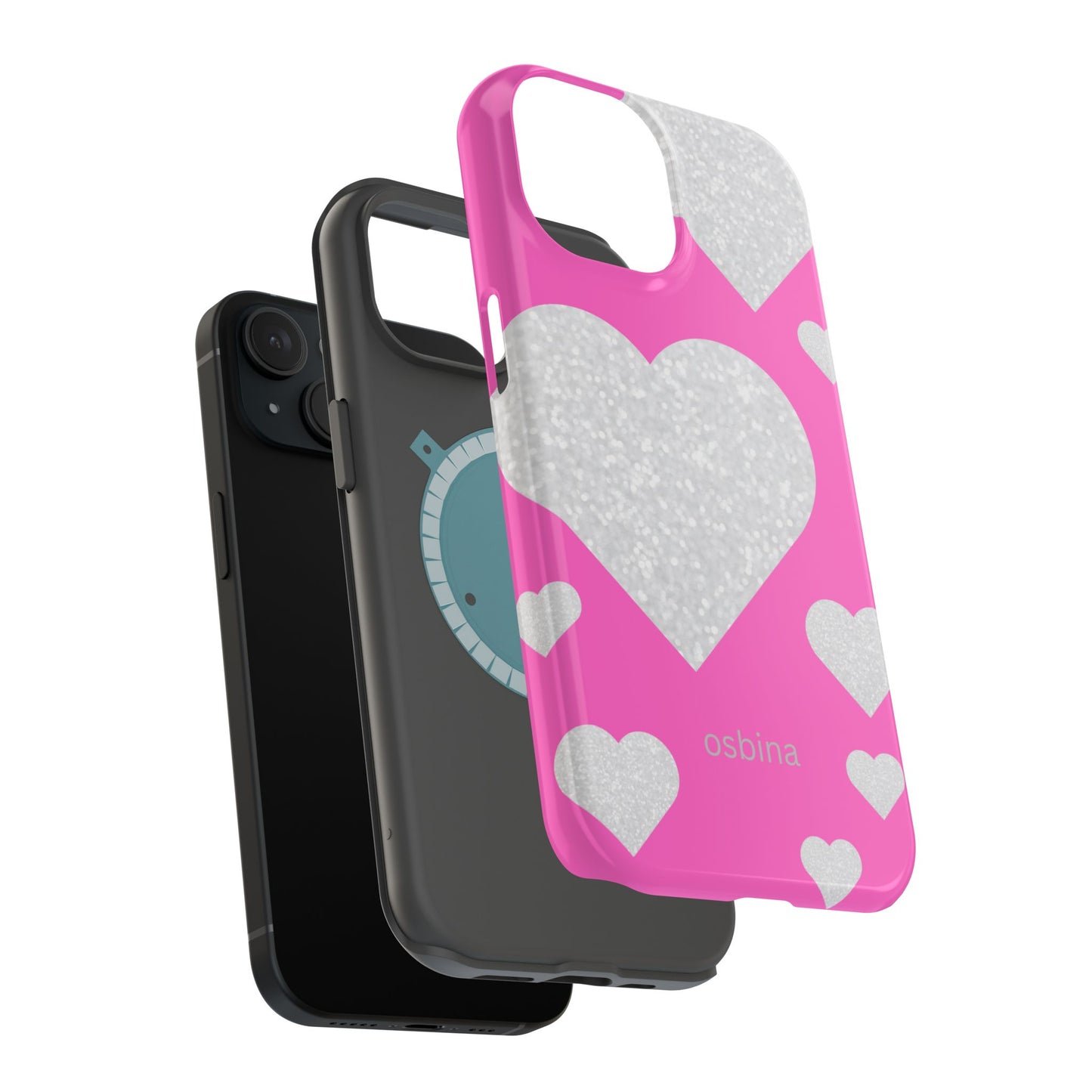 osbina | MagSafe compatible for iPhone | The Shimmering Love Case | YAYOU Collection Supporting Shine Like Sable