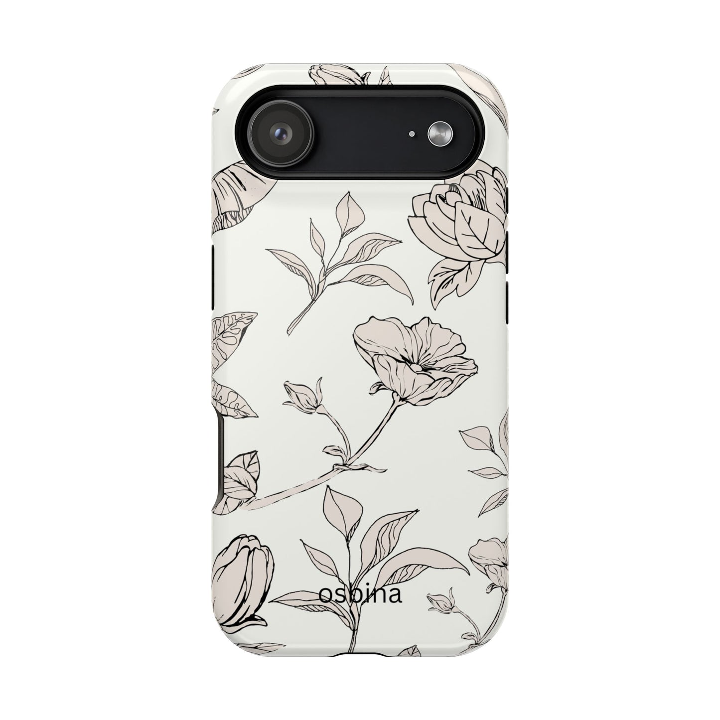 osbina | MagSafe compatible for iPhone | Silhouette Bloom Phone Case | Modern Muse Collection
