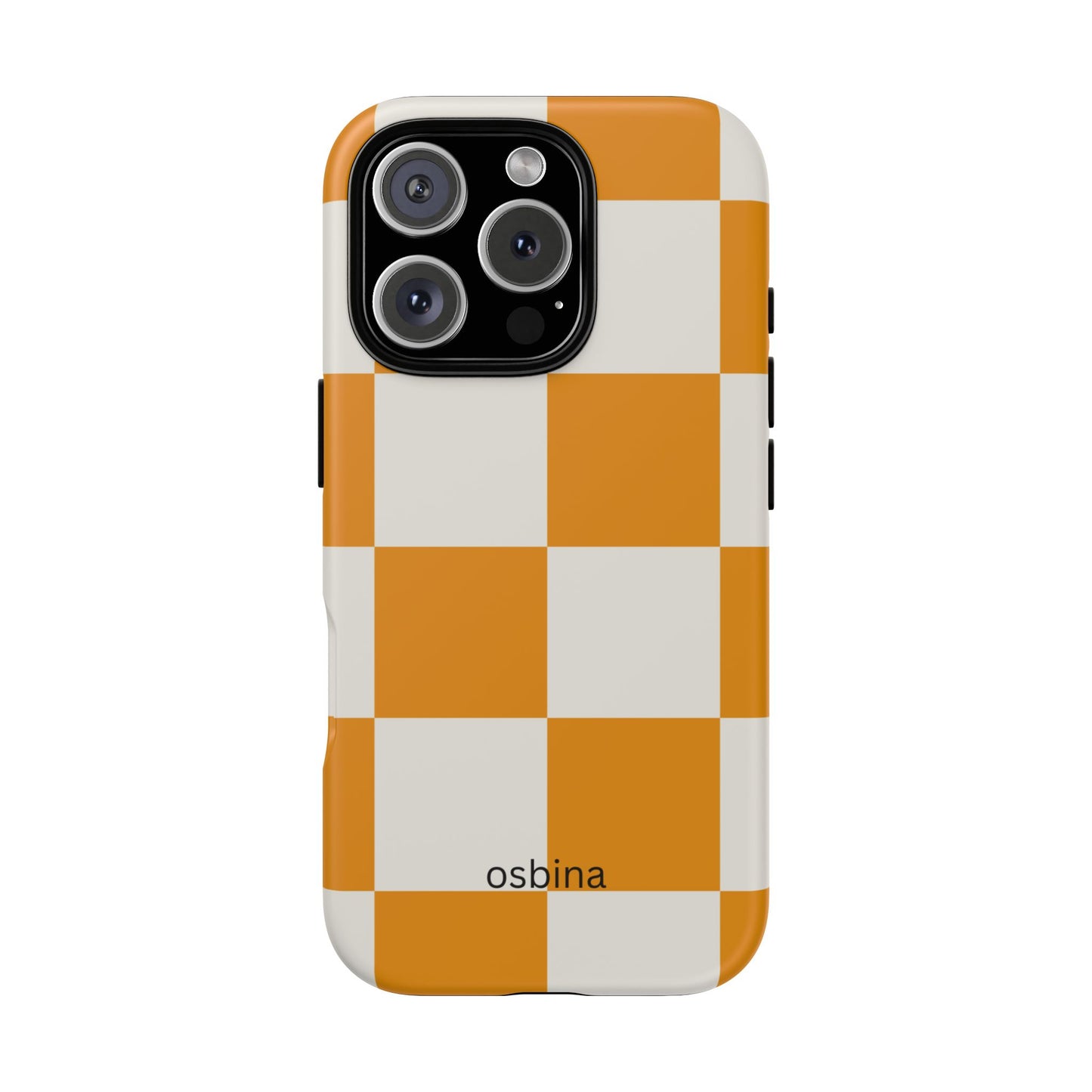 osbina | Check You Out — The Orange + White Check Case | The Season Collective