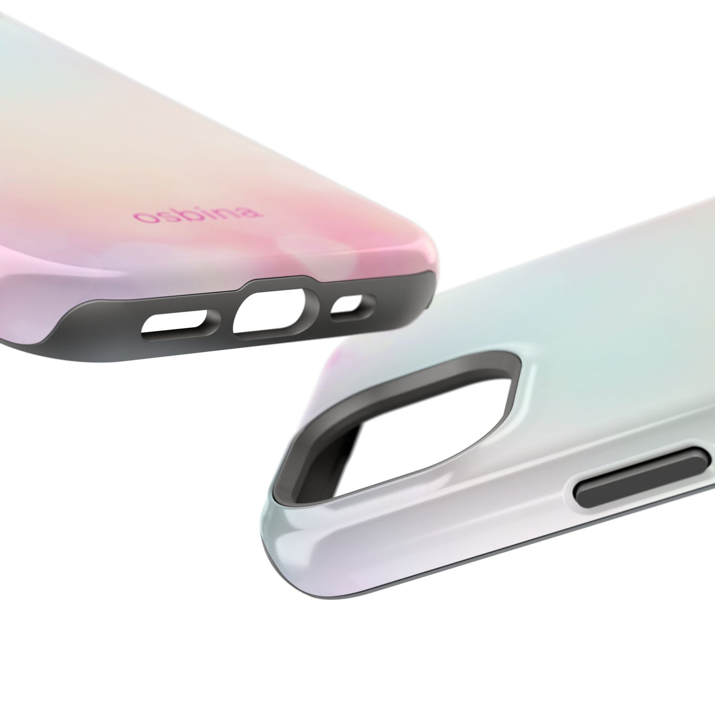 osbina | MagSafe compatible for iPhone | The Cotton Candy Hearts Case | YAYOU Collection Supporting Shine Like Sable