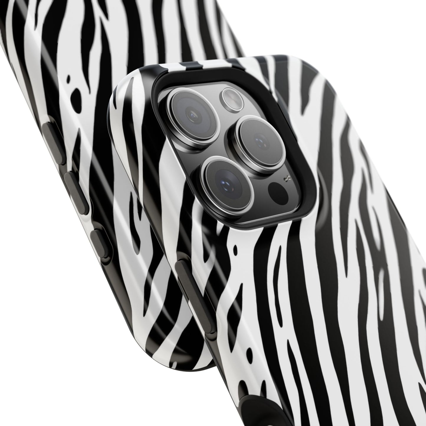 osbina | MagSafe Compatible for iPhone | The Bengal Bold Stripe Case in White + Black | The Season Collective