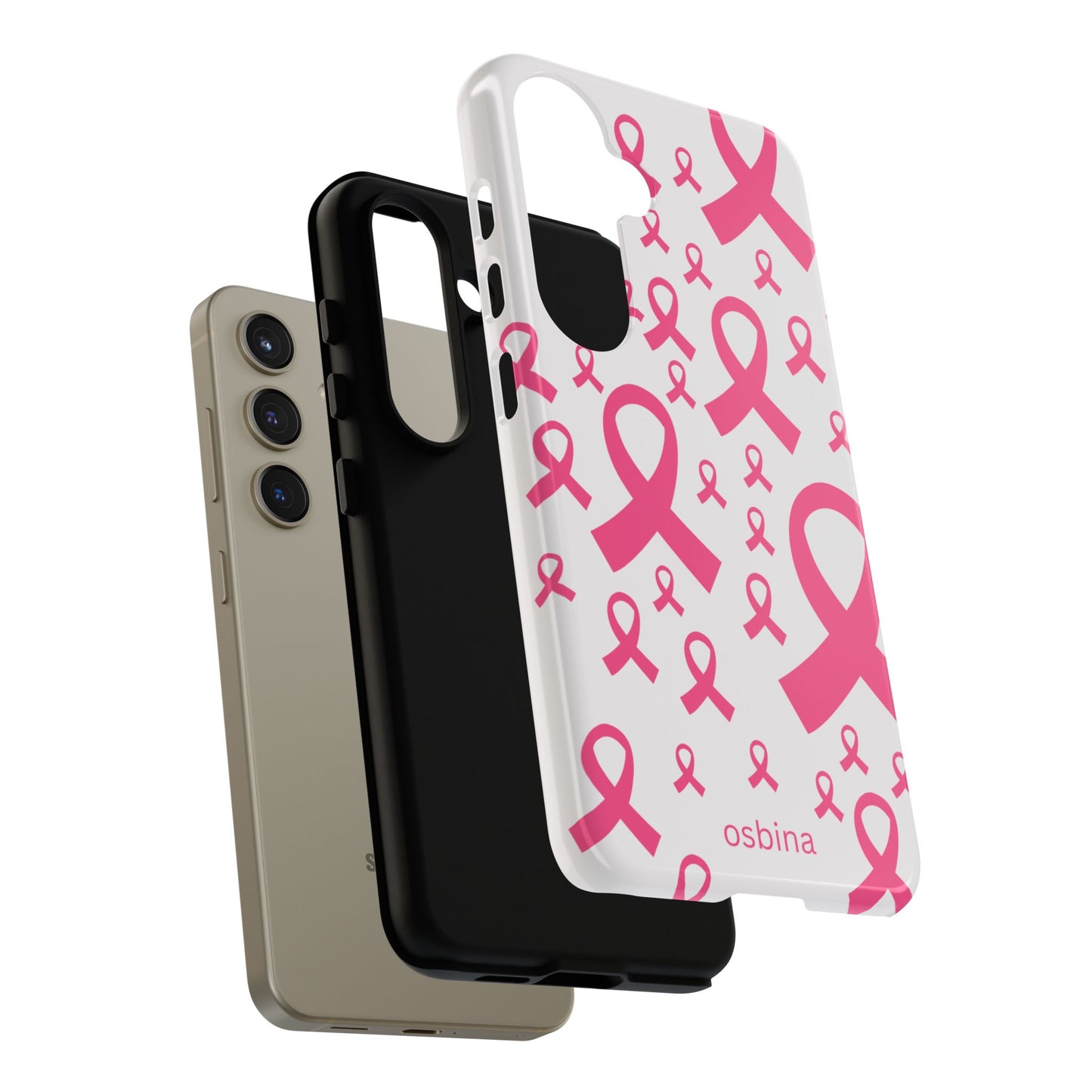 osbina | Limited Edition Strength in Ribbons Case in Light Pink + Soft Pink + Hot Pink | The Pink October Collection | Inspired By